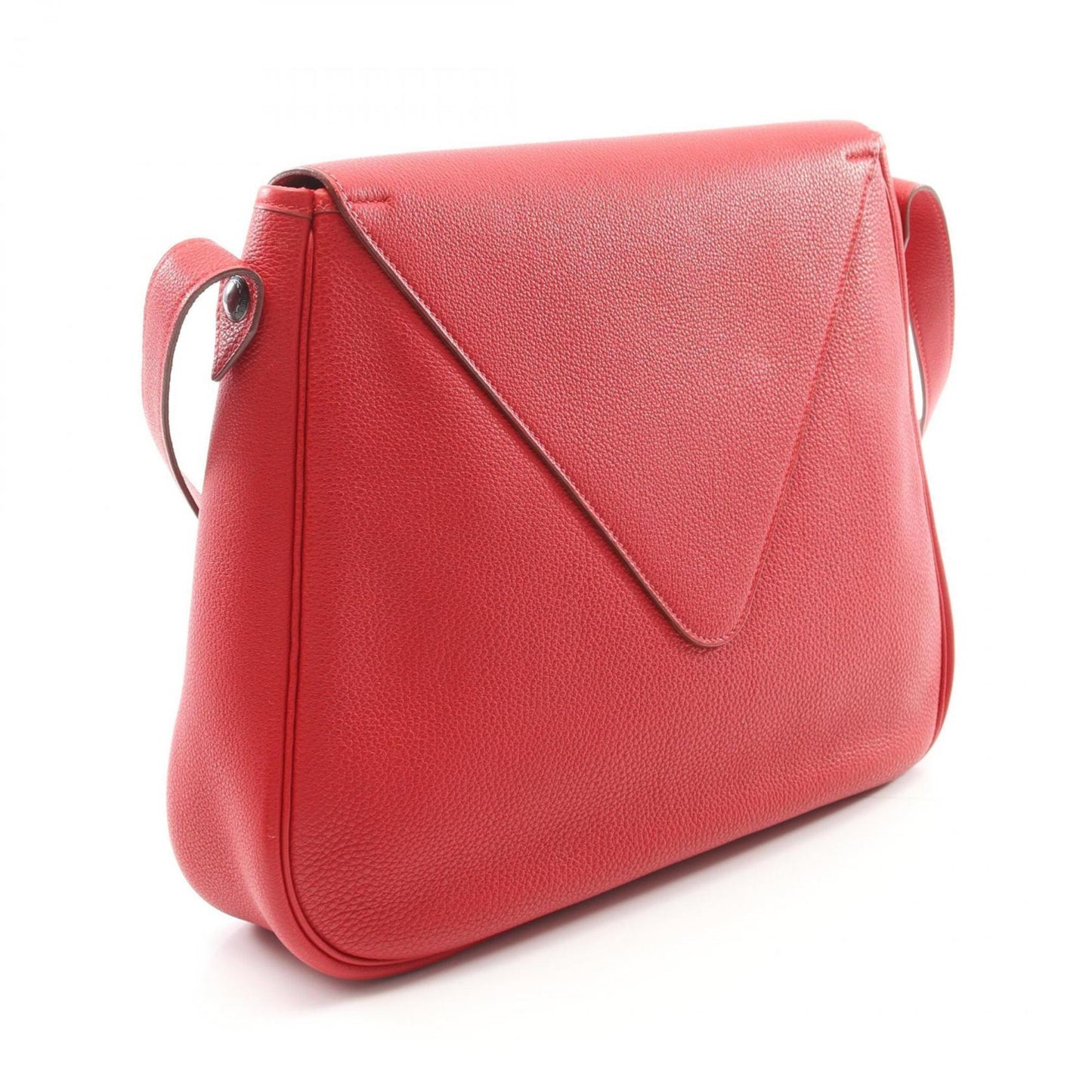 Hermes Red Color Togo Leather Shoulder Bag ( )
