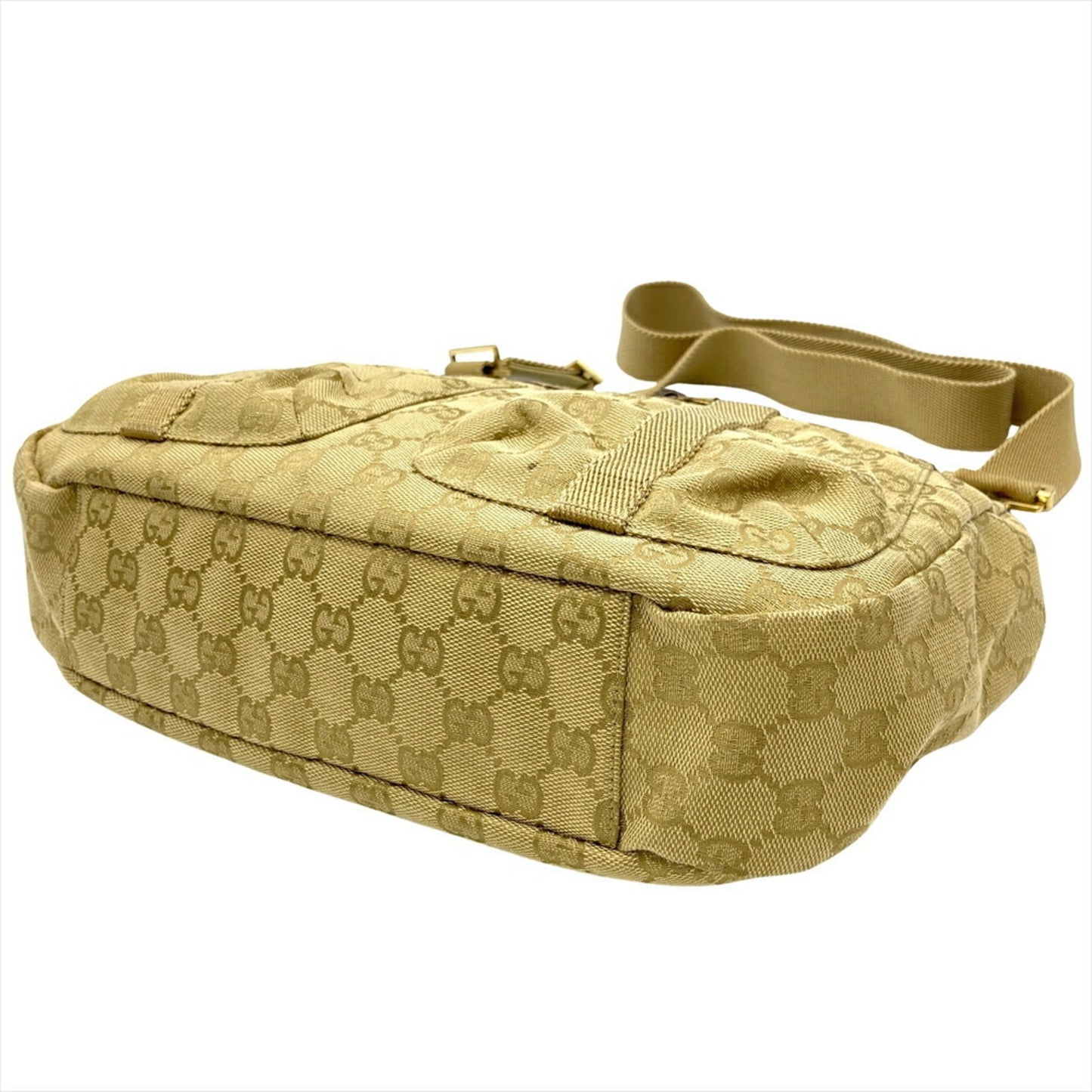 Gucci Gg Canvas Khaki Gg Canvas Shoulder Bag ( )
