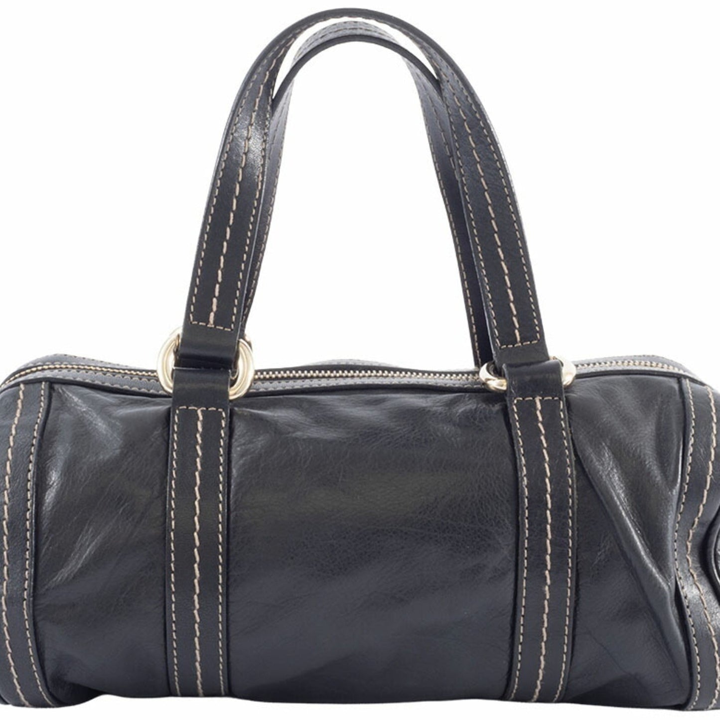 Gucci Hysteria Black Leather Boston Bag ( )