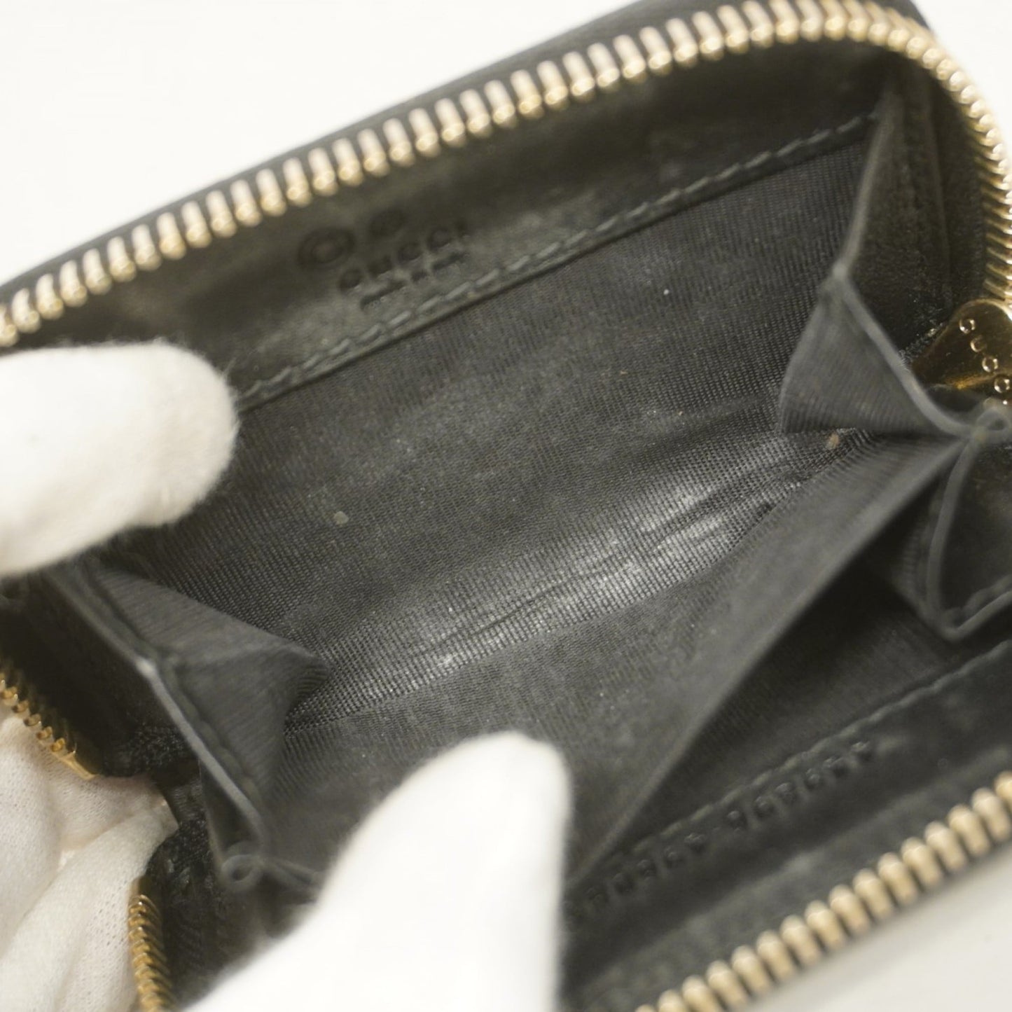 Gucci Black Leather Coin Purse/Coin Case ( )