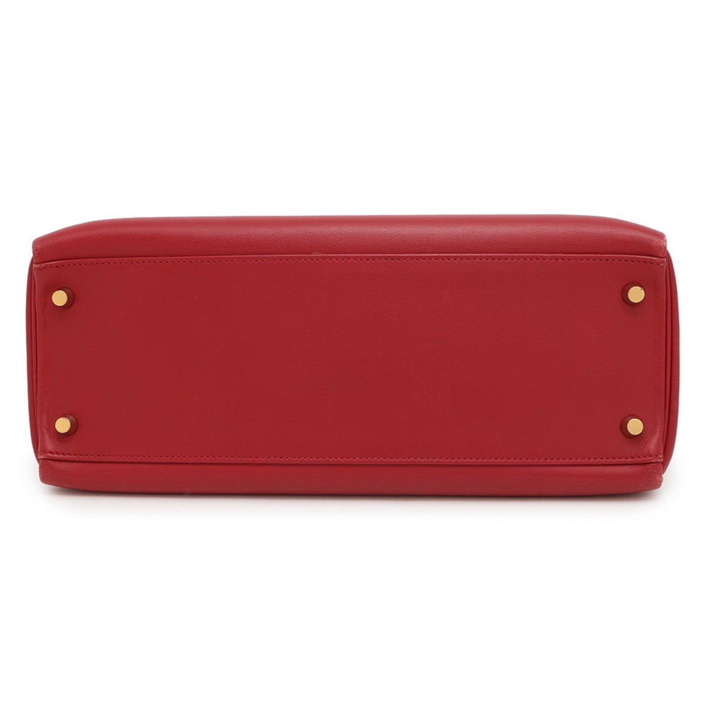 Hermes Kelly Rouge Vif Box Calf Leather Handbag ( )