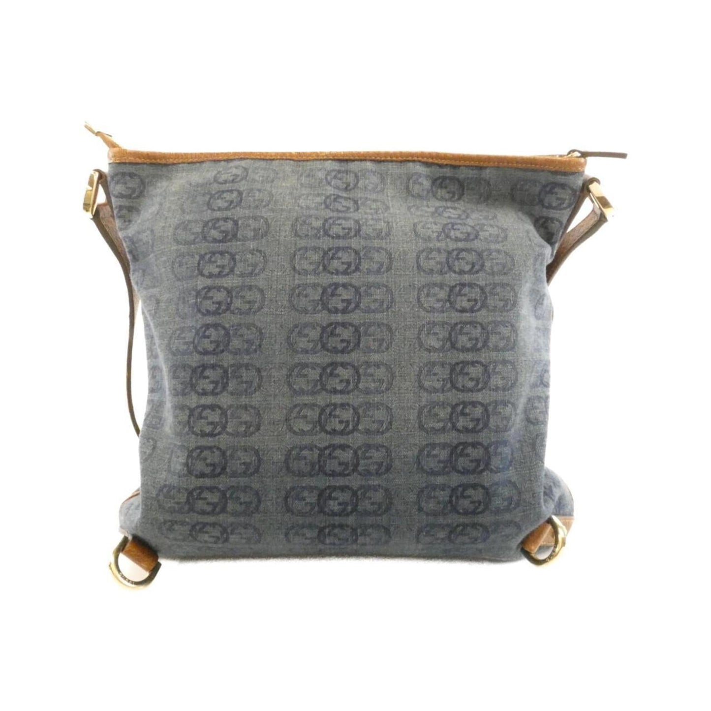 Gucci Dark Blue Canvas Shoulder Bag ( )