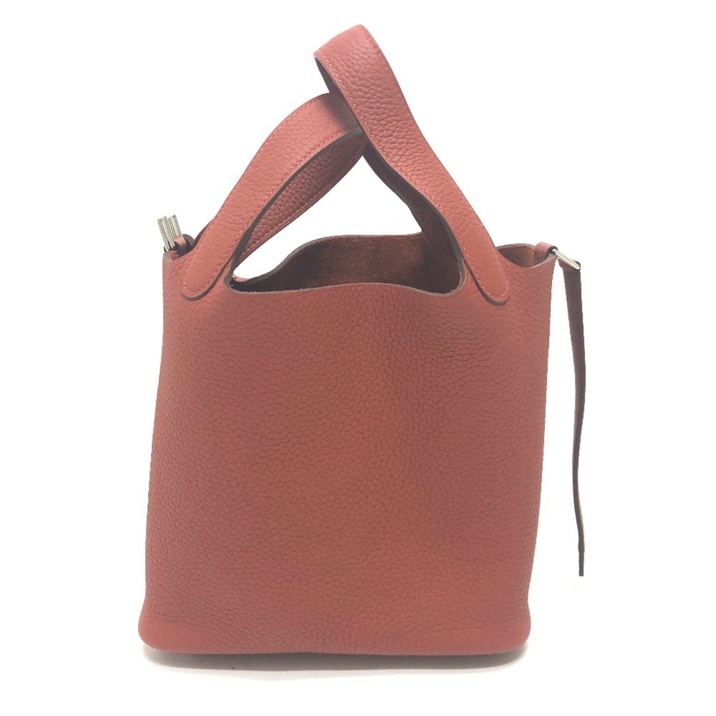 Hermes Red Color Taurillon Clemence Leather Handbag ( )