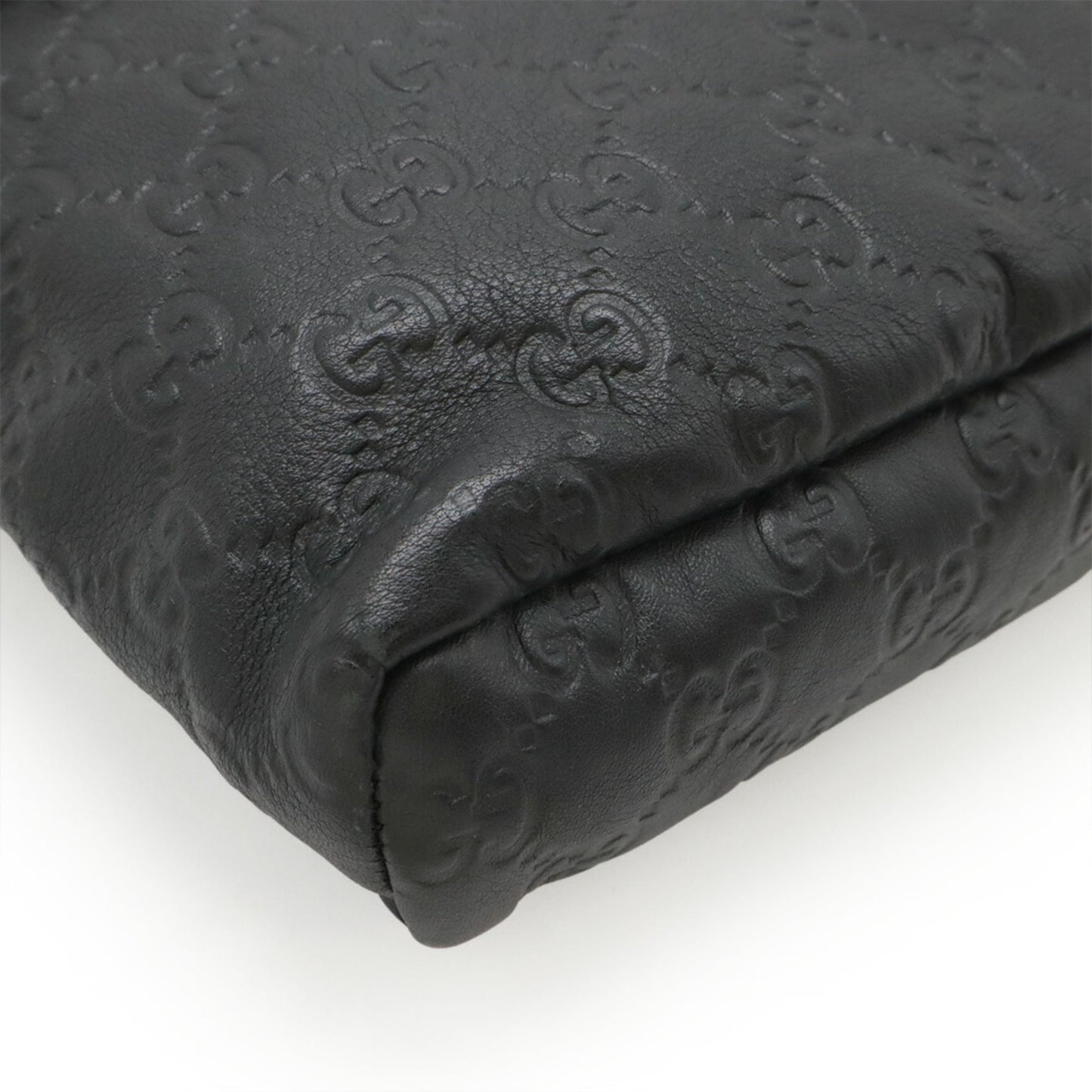 Gucci Black Leather Shoulder Bag ( )