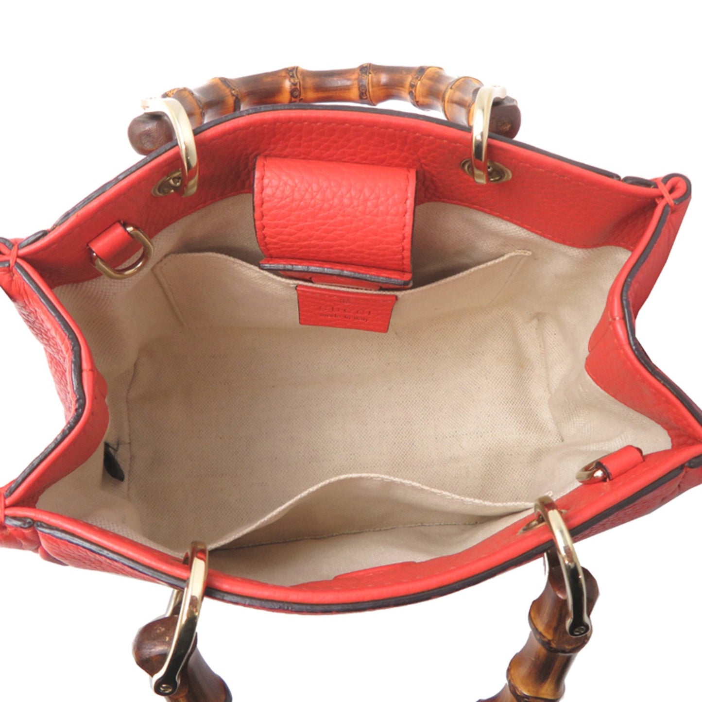 Gucci Orange Leather Handbag ( )