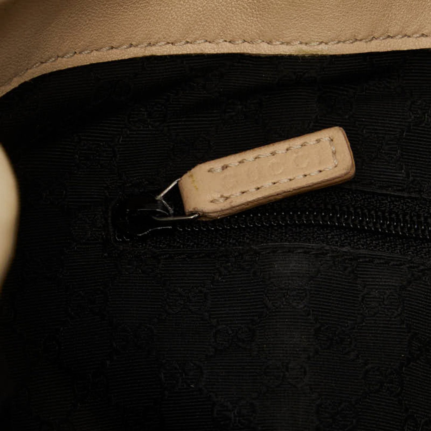 Gucci Ivory White Leather Handbag Tote Bag ( )