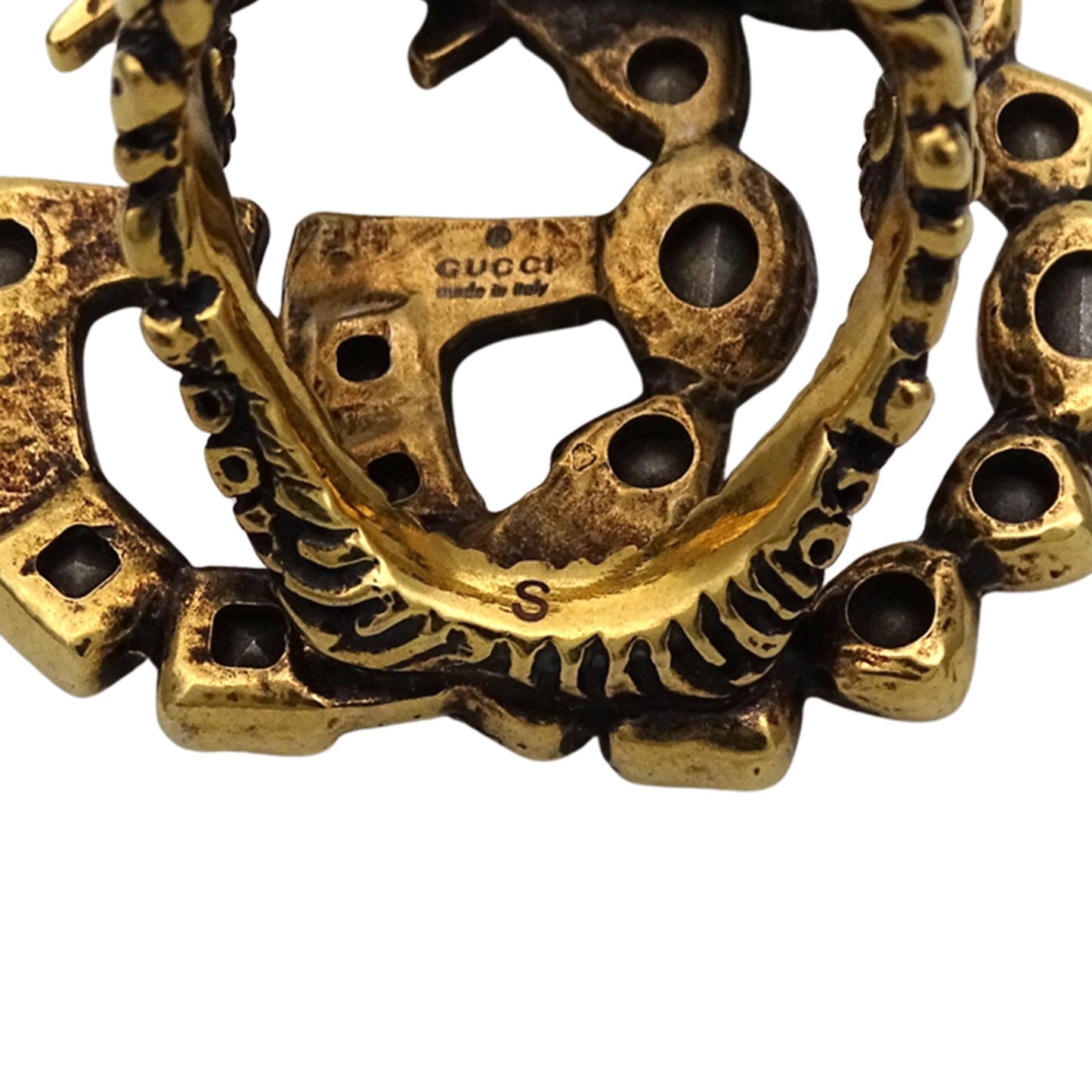 Gucci Gold Multi-Color Metal Band Ring ( )