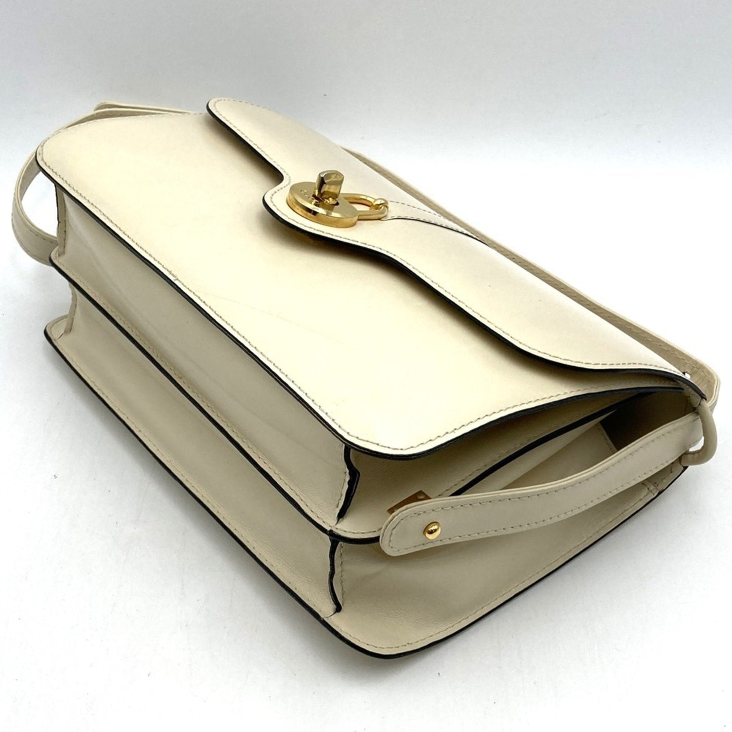 Gucci White Leather Shoulder Bag ( )