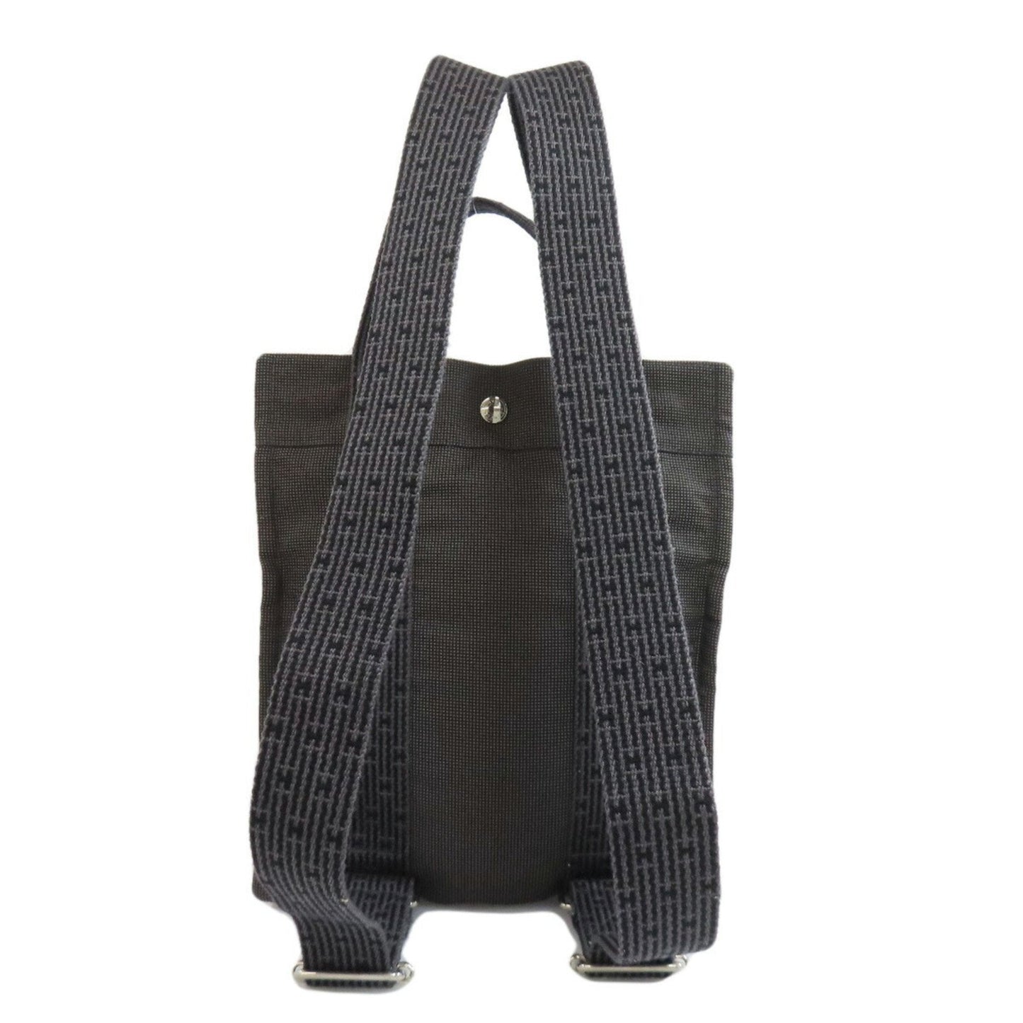 Hermes Gray Canvas Backpack ( )