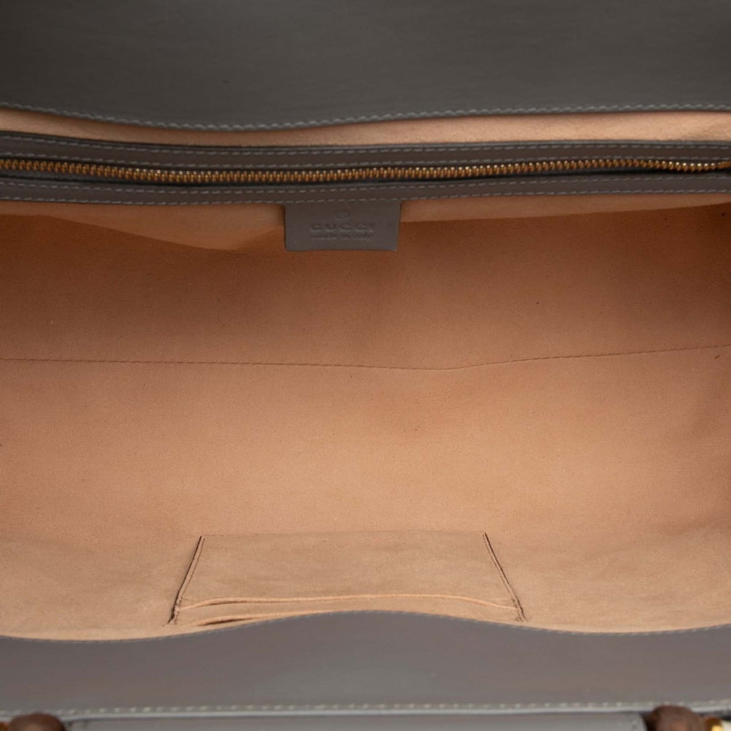 Gucci Gray Leather Handbag ( )