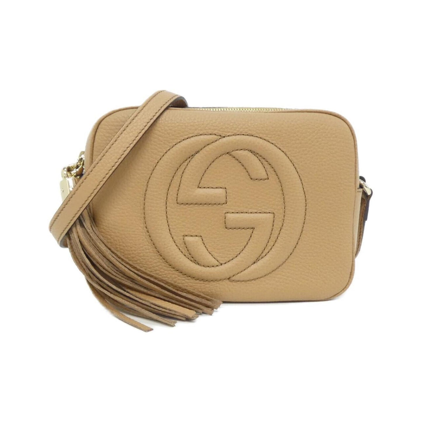 Gucci Beige Leather Shoulder Bag ( )