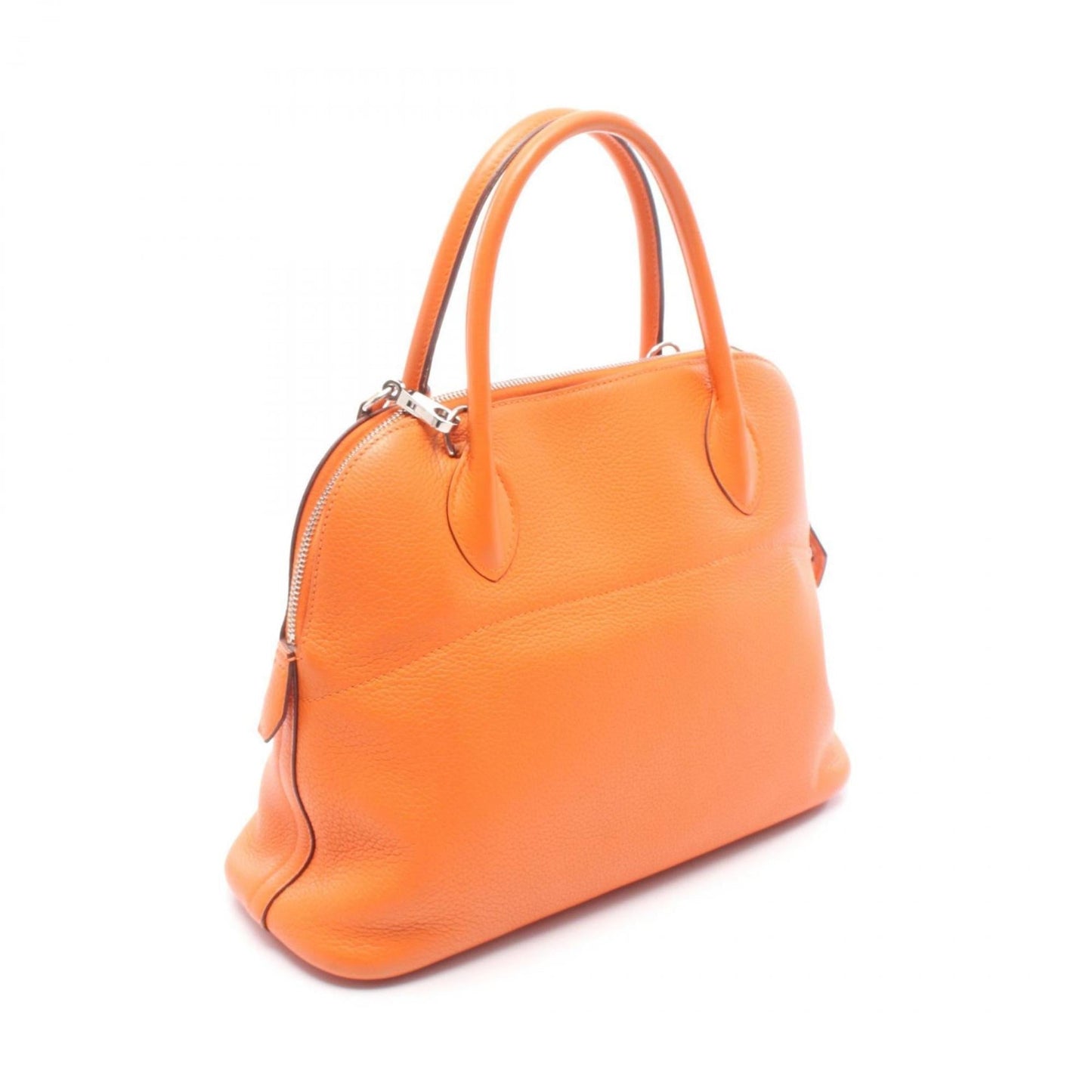 Hermes Orange Taurillon Clemence Leather Handbag ( )