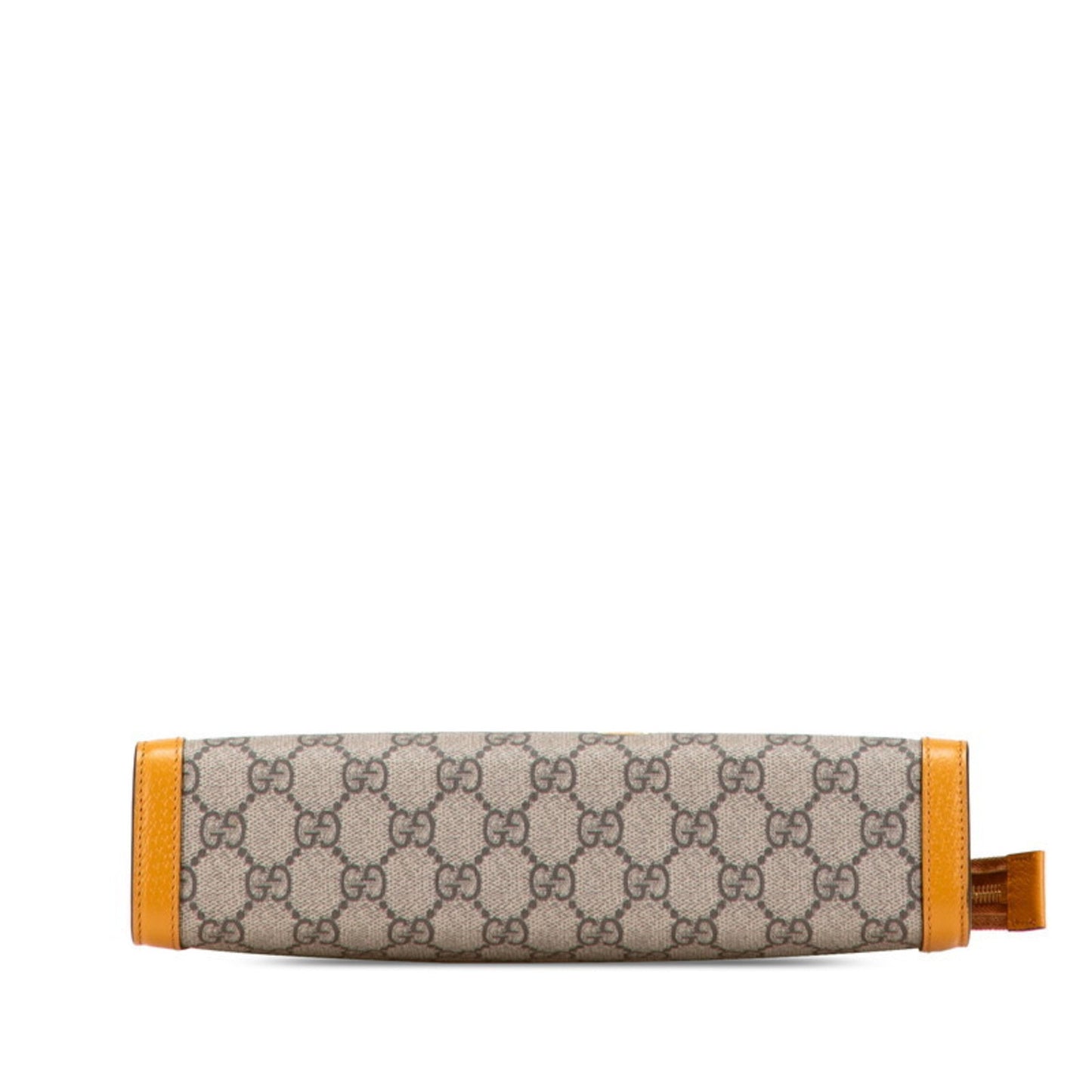 Gucci Beige Orange Pvc Leather Clutch Bag ( )