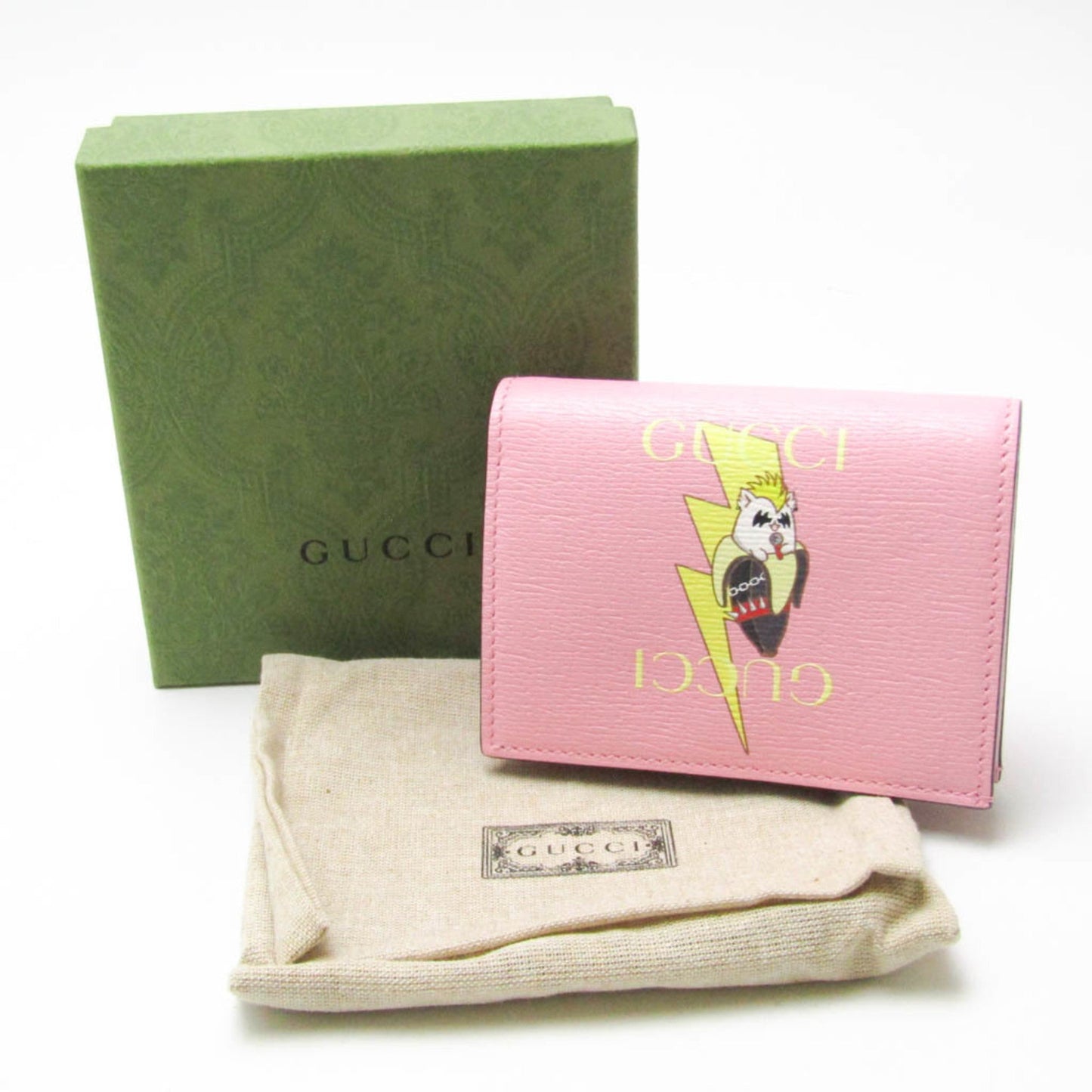 Gucci Multi-Color Pink Leather Wallet (Bi-Fold) ( )