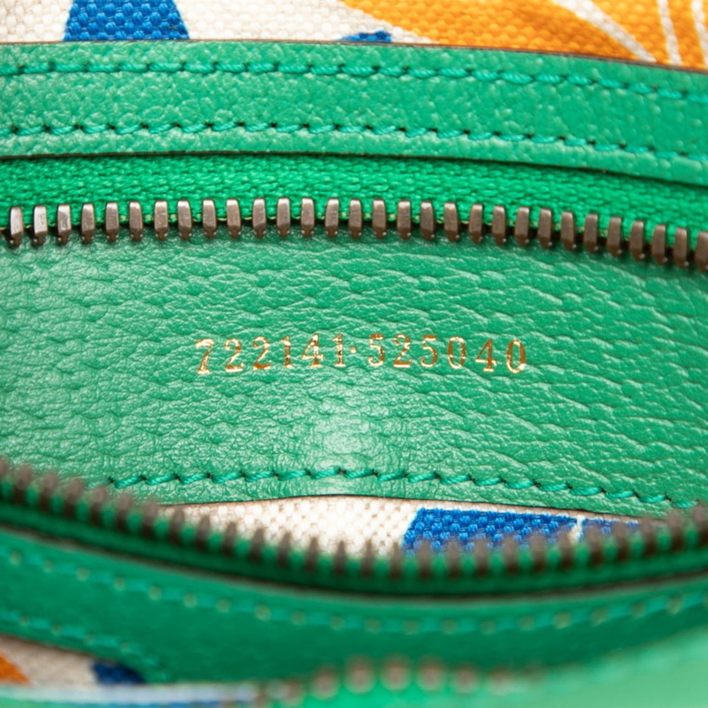 Gucci Green White Leather Sling Bag ( )