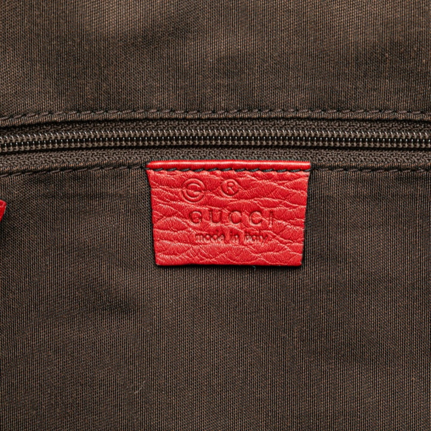 Gucci Red Color Leather Handbag Shoulder Bag ( )