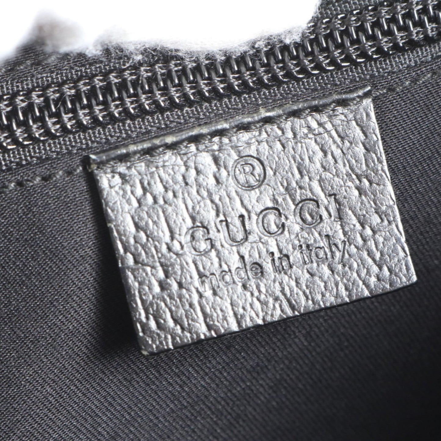 Gucci Black Leather Canvas Shoulder Bag ( )