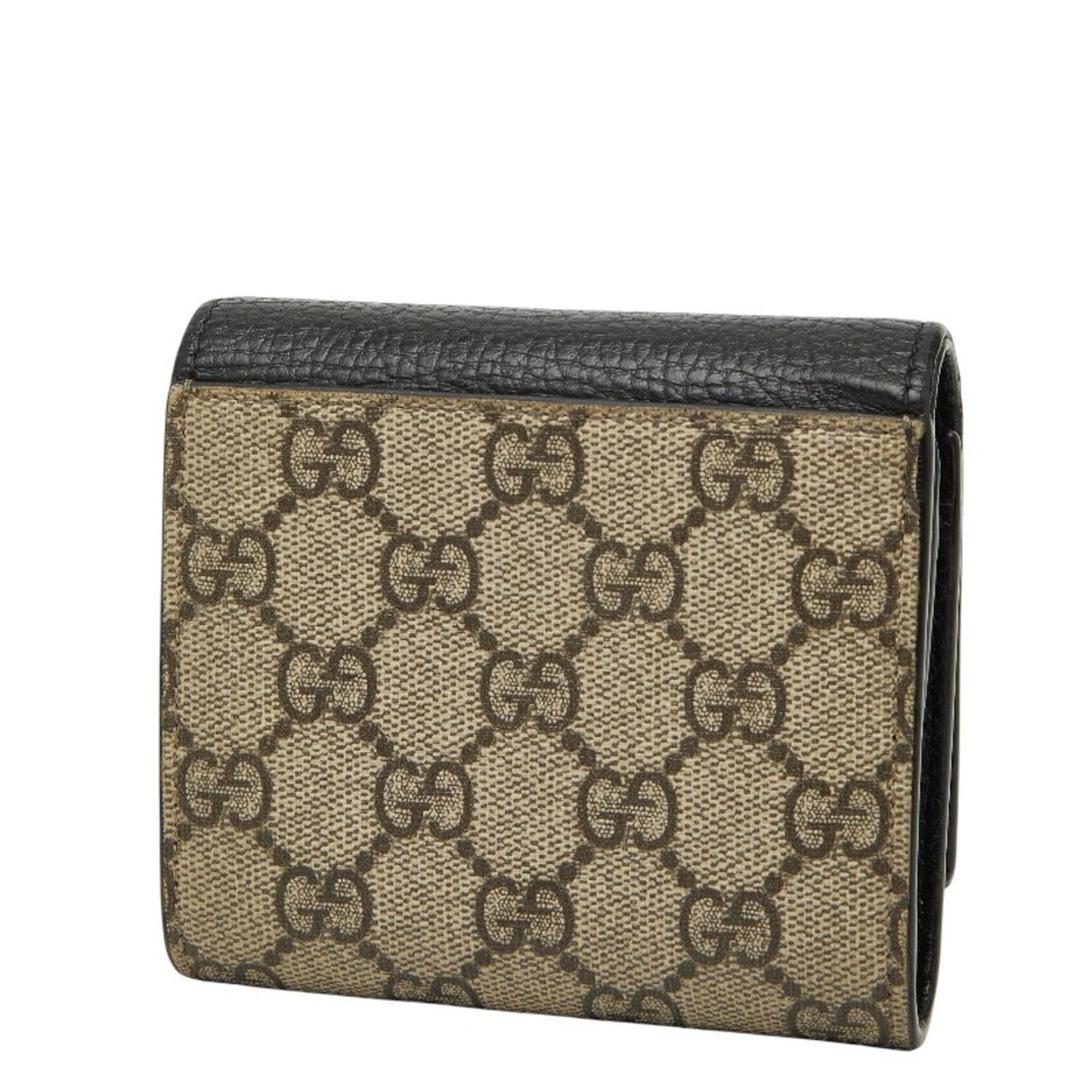 Gucci Beige Black Pvc Leather Wallet (Bi-Fold) ( )