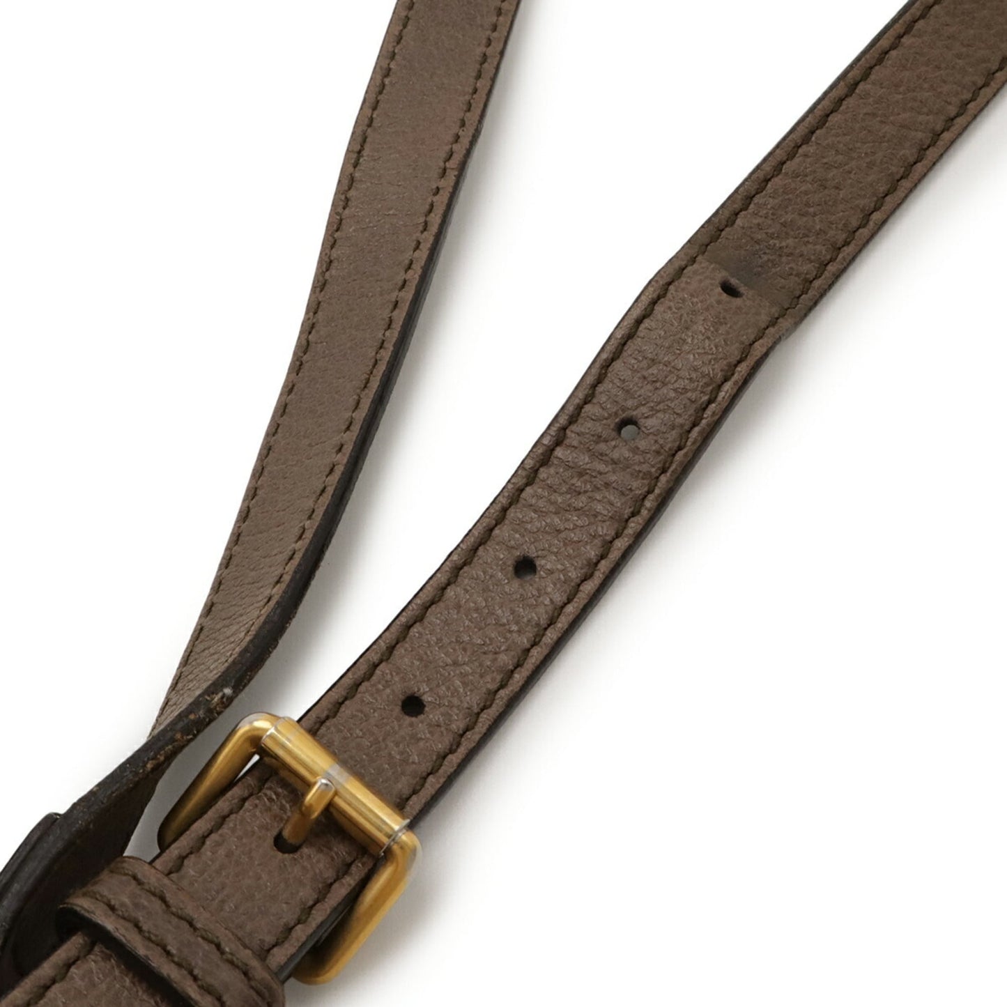 Gucci Beige Brown Gg Supreme Canvas Leather Pvc Coated Canvas Shoulder Bag ( )