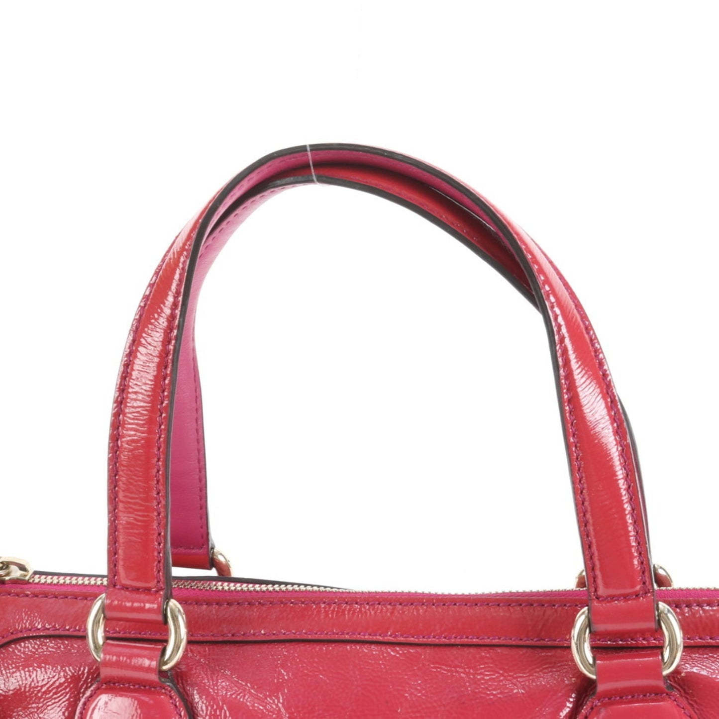 Gucci Pink Red Color Leather Shoulder Bag ( )