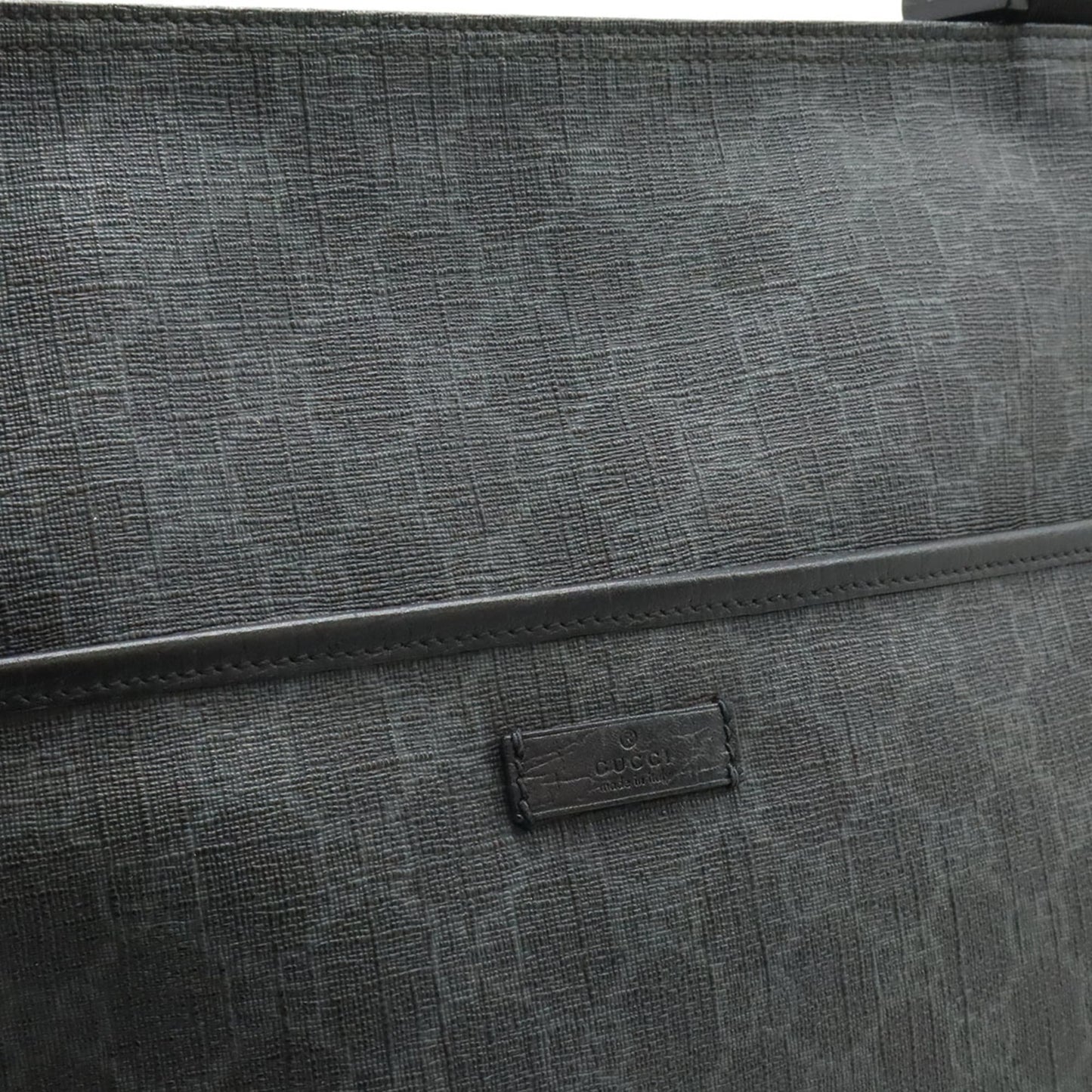 Gucci Gg Plus Black Gray Gg Supreme Leather Shoulder Bag ( )