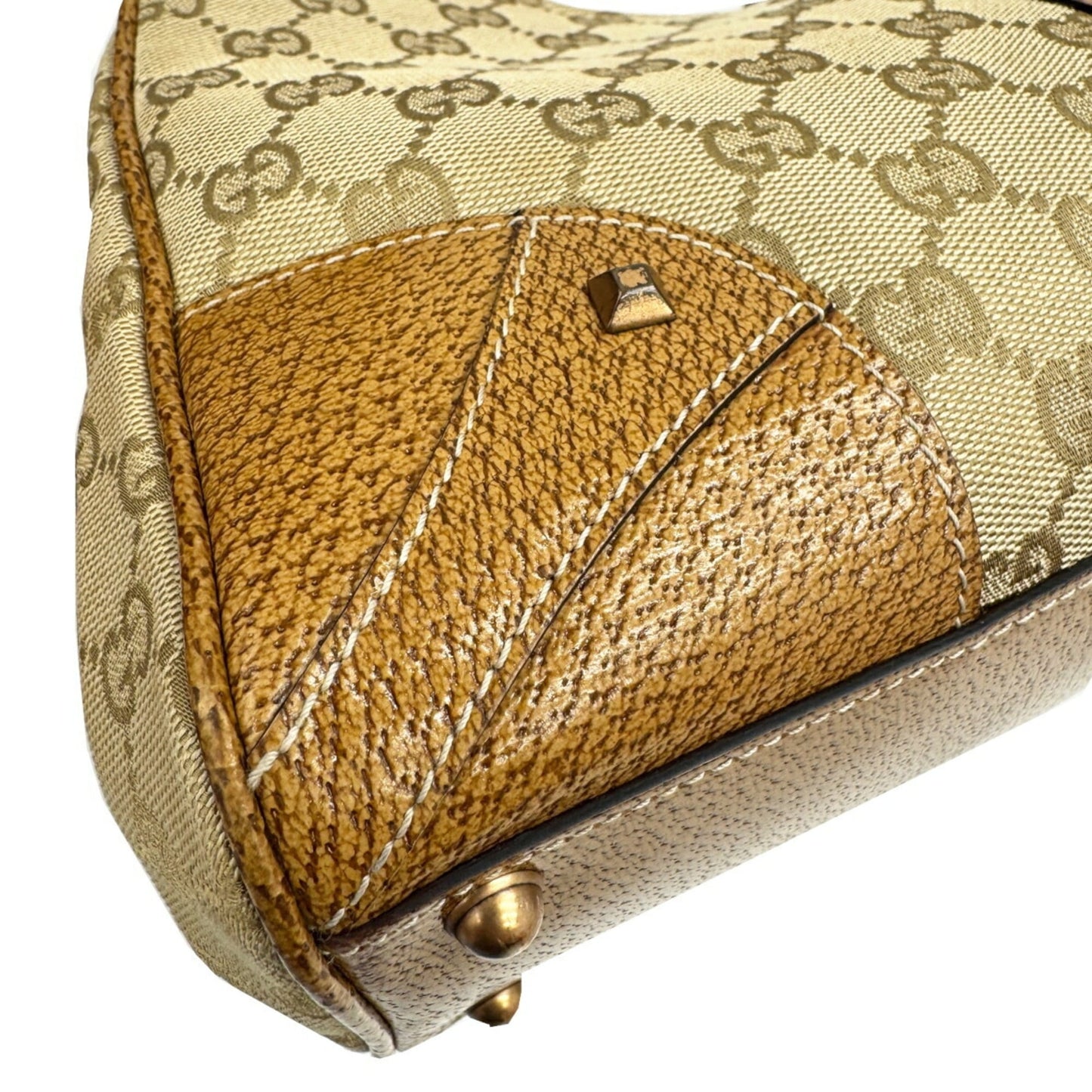 Gucci New Jackie Beige Gg Canvas Handbag ( )