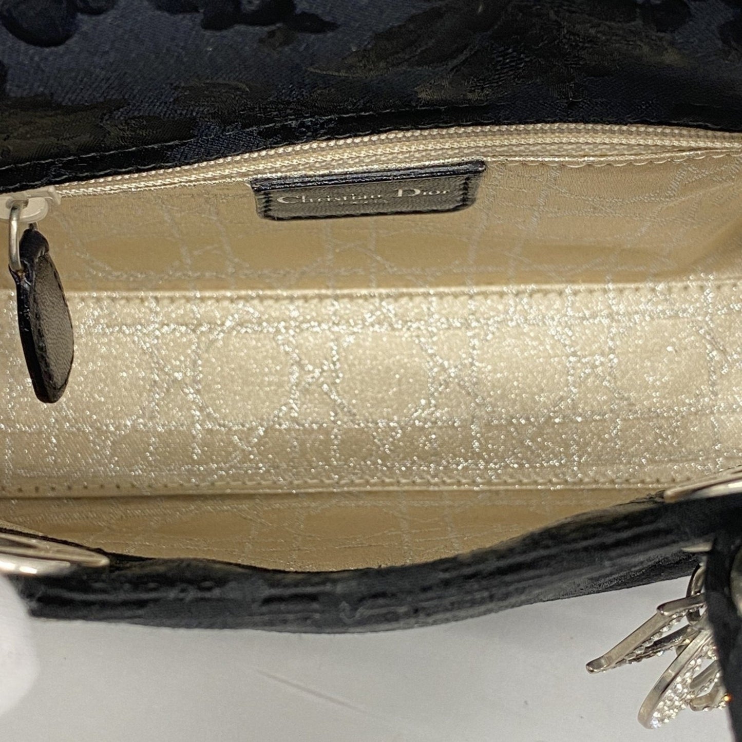 Christian Dior Black Nylon Canvas Handbag ()