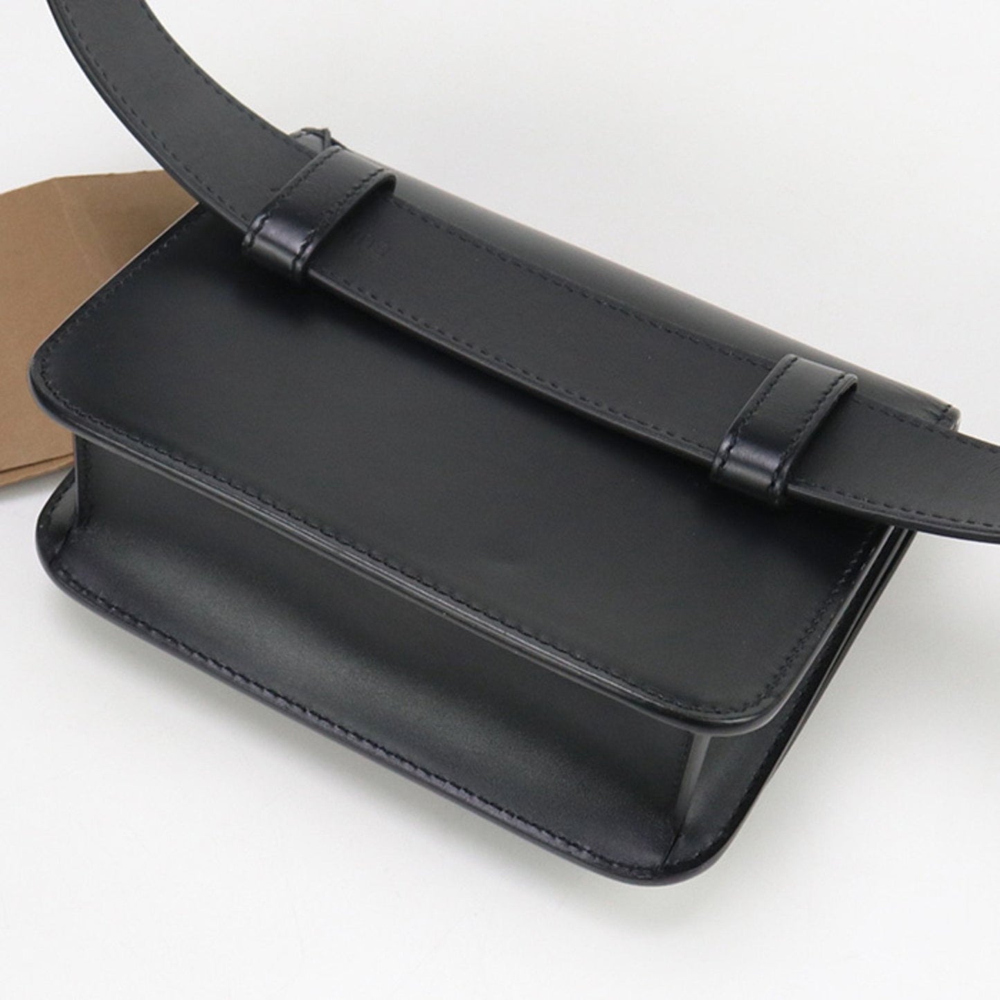 Burberry Black Leather Fanny Pack ( )