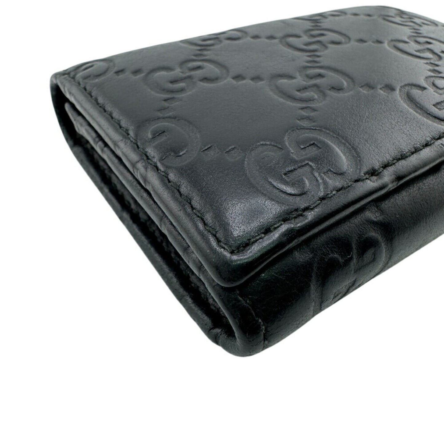 Gucci Black Leather Long Wallet (Bi-Fold) ( )