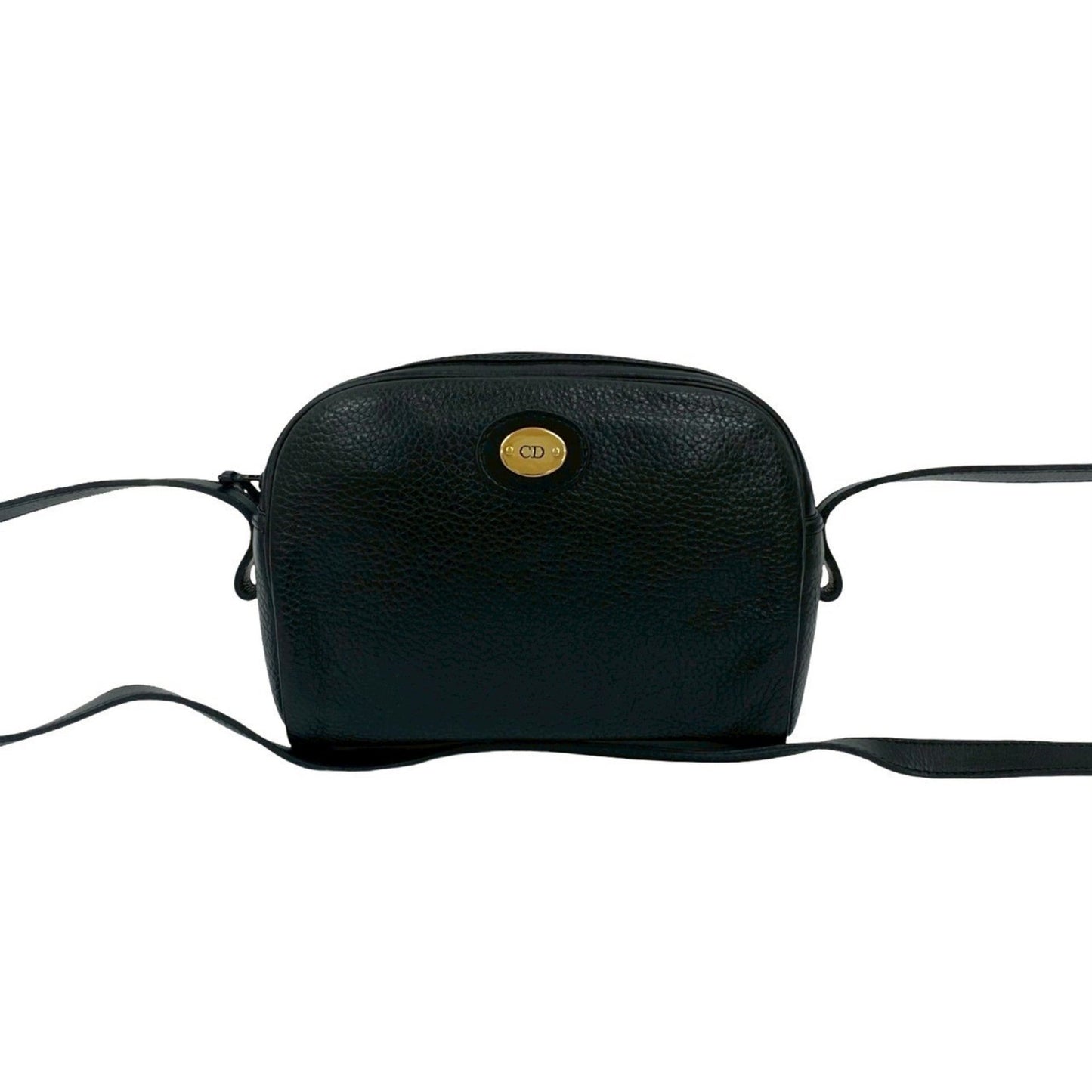Christian Dior Black Leather Pochette Shoulder Bag ()