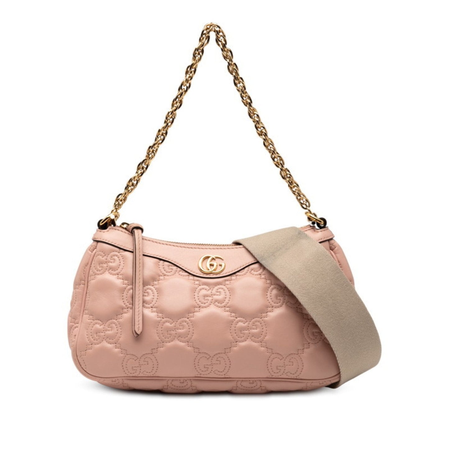 Gucci Pink Leather Handbag Shoulder Bag ( )