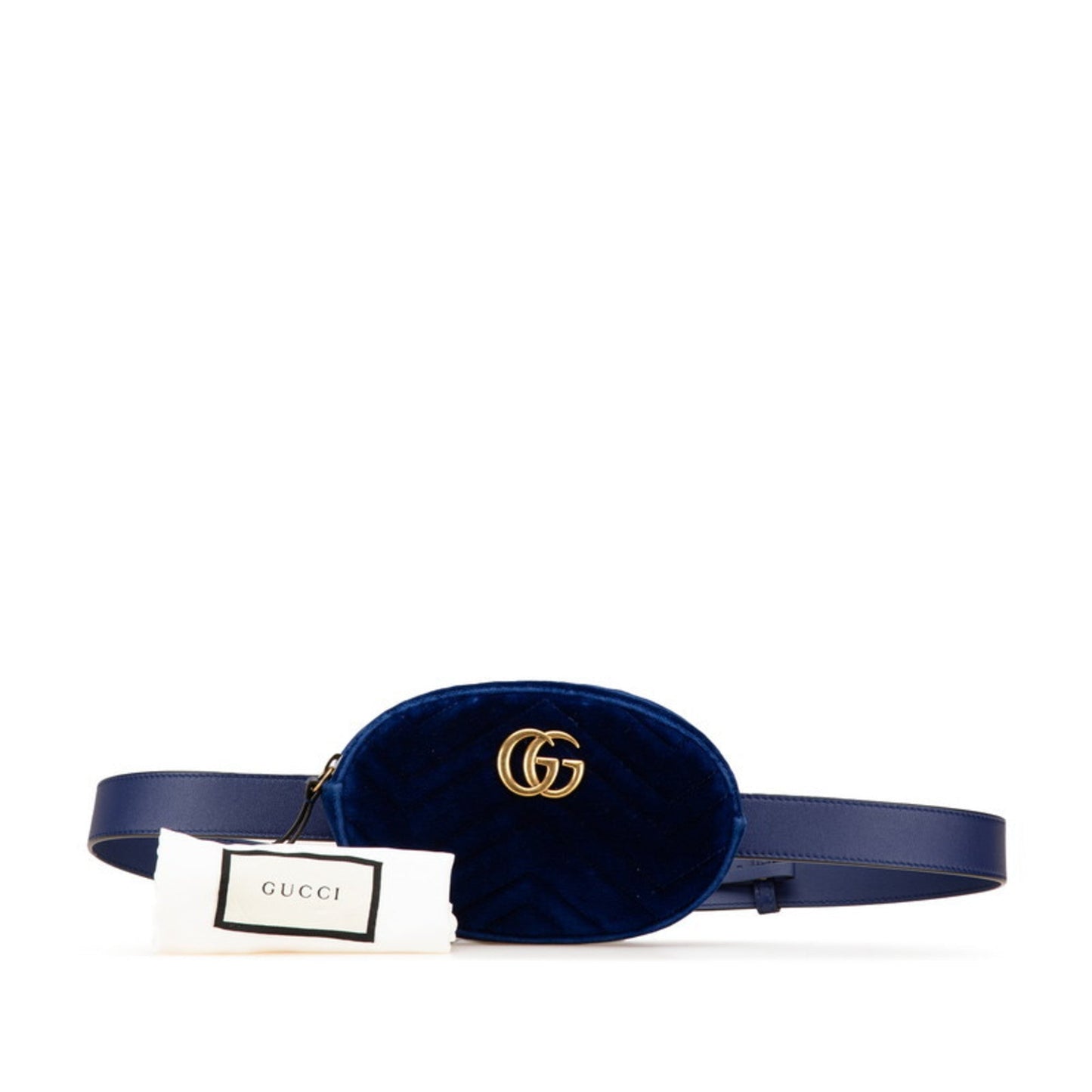 Gucci Gg Marmont Blue Leather Sling Bag ( )