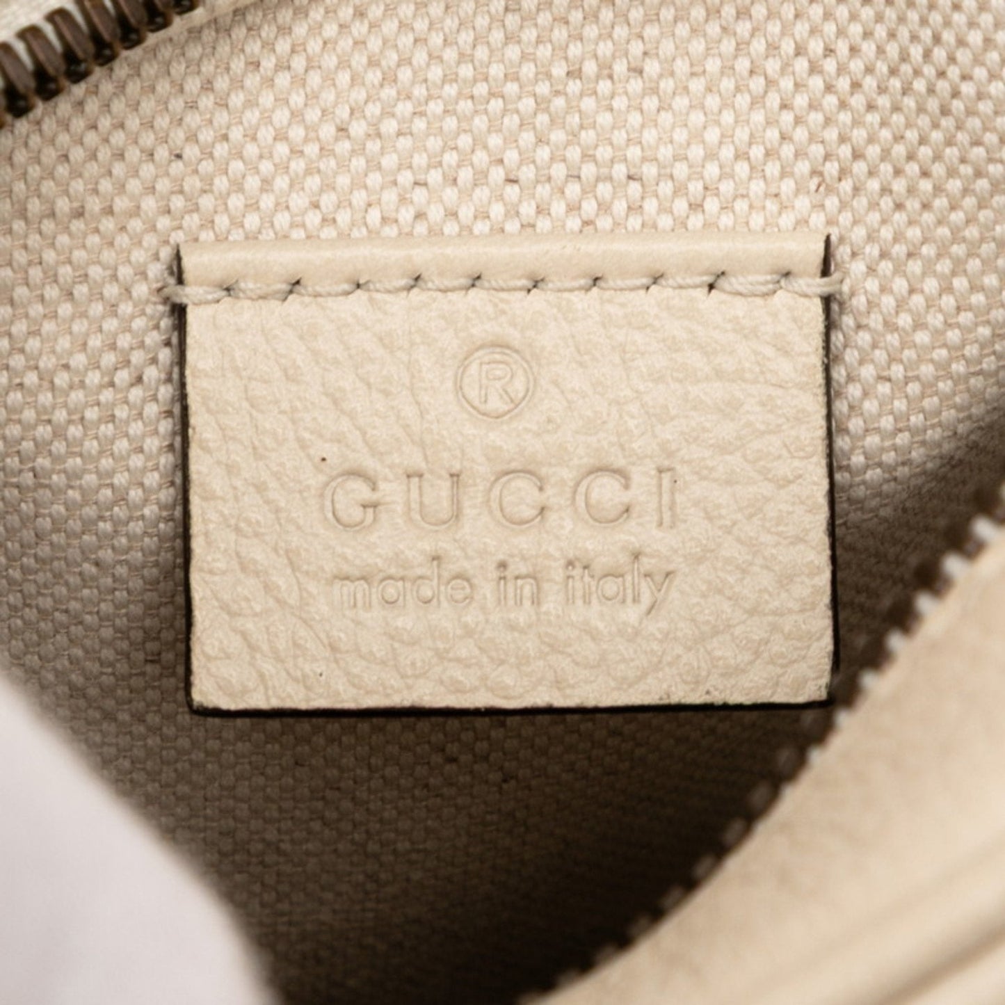 Gucci Ivory Leather Shoulder Bag ( )