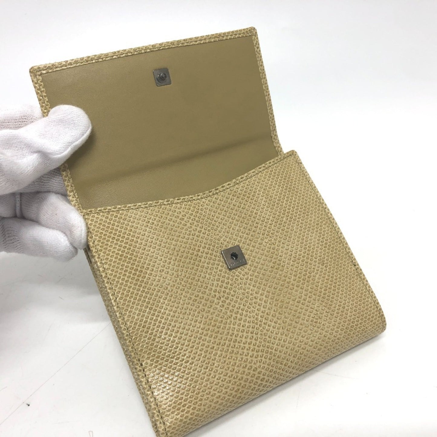 Gucci Beige Leather Wallet (Bi-Fold) ( )