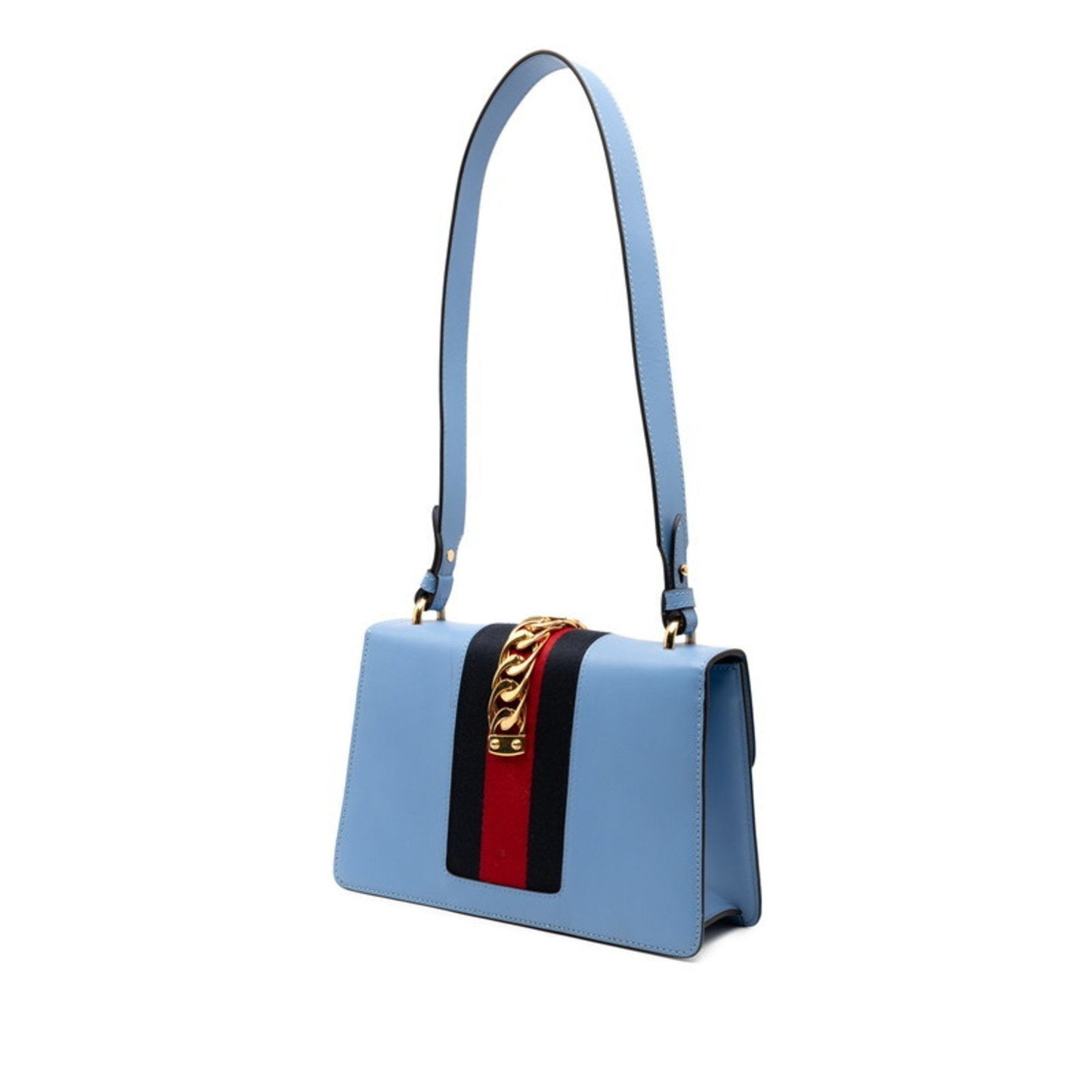 Gucci Blue Leather Shoulder Bag ( )