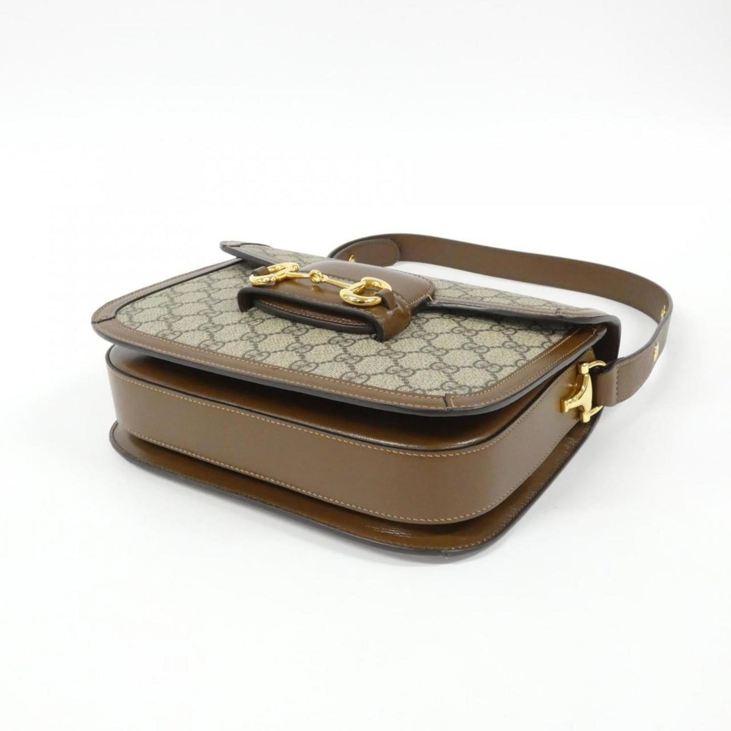 Gucci Beige Brown Gg Supreme Shoulder Bag ( )