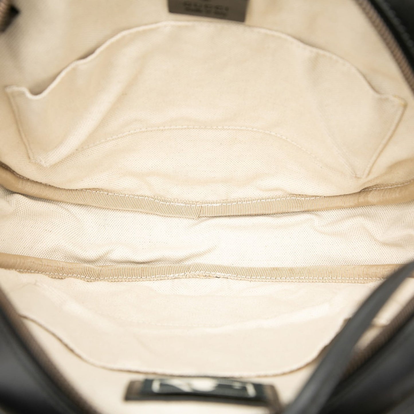 Gucci Black Yellow Leather Backpack ( )
