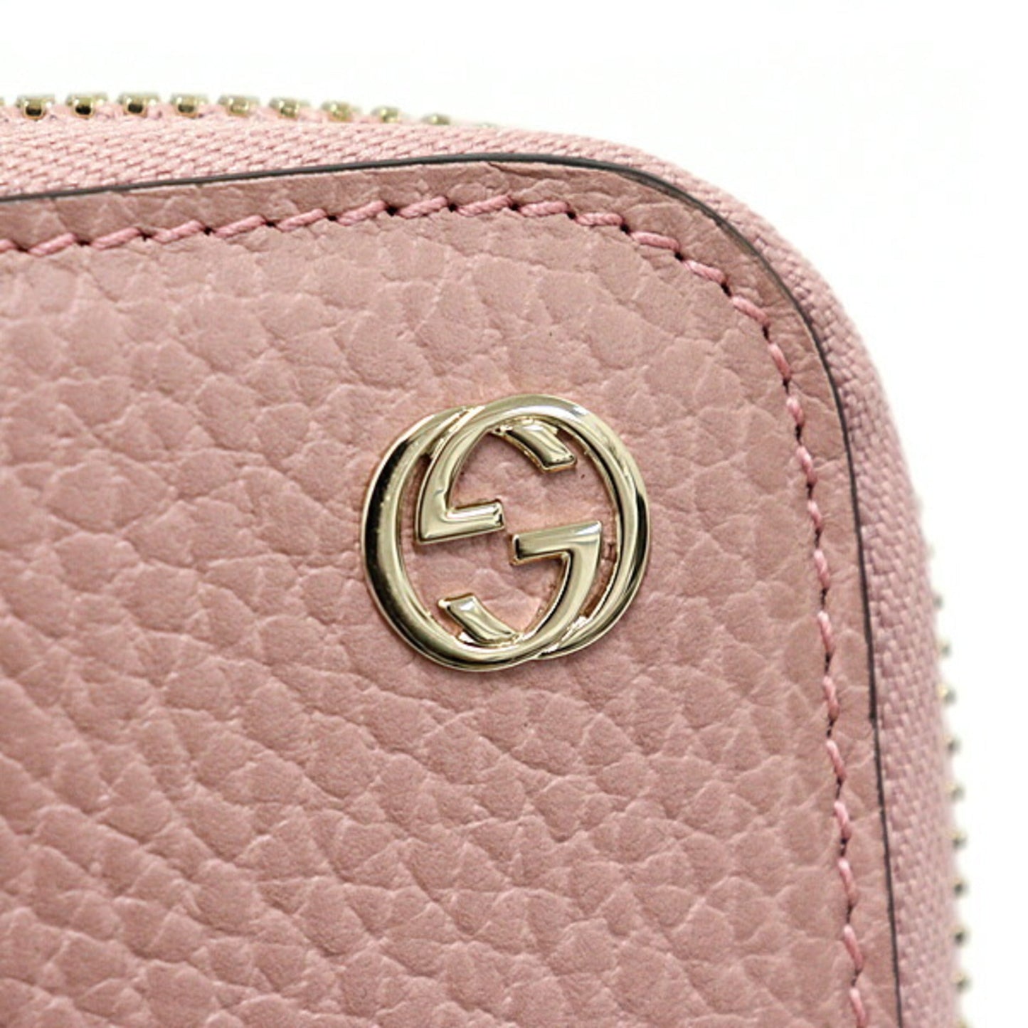 Gucci Pink Leather Long Wallet (Bi-Fold) ( )