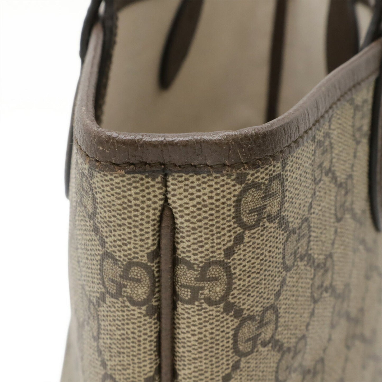 Gucci Beige Brown Green Red Color Gg Supreme Canvas Shoulder Bag Tote Bag ( )