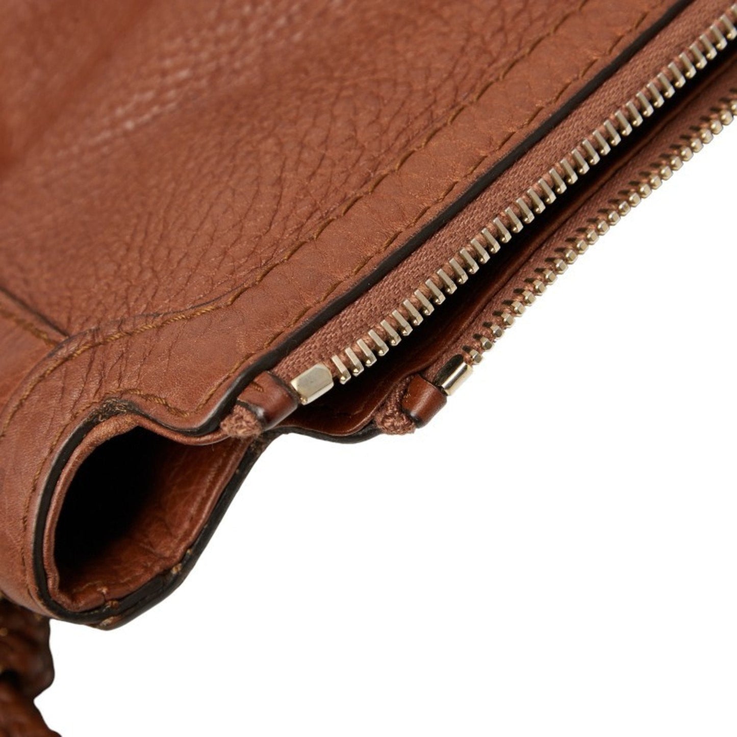 Gucci Brown Leather Shoulder Bag ( )