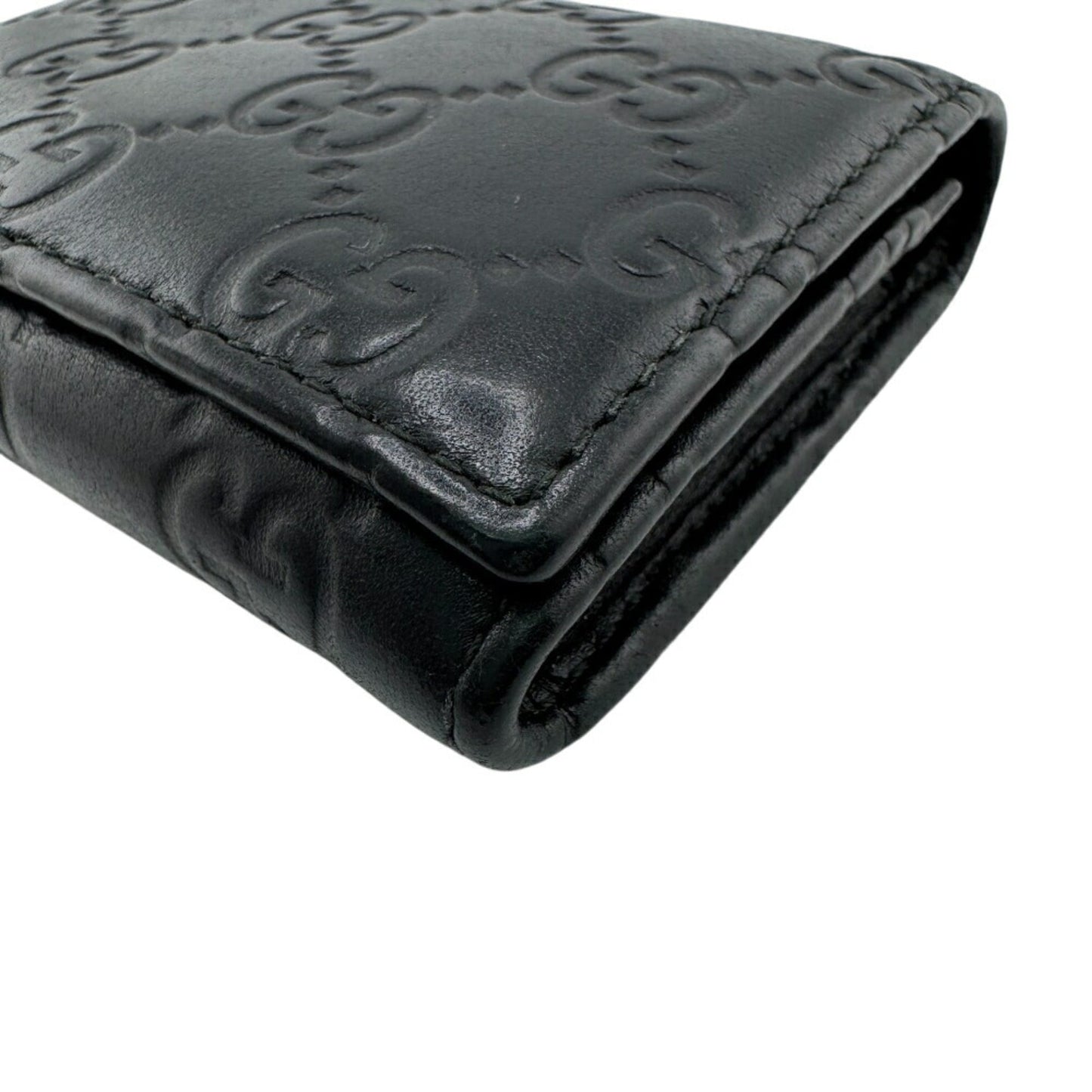 Gucci Black Leather Long Wallet (Bi-Fold) ( )