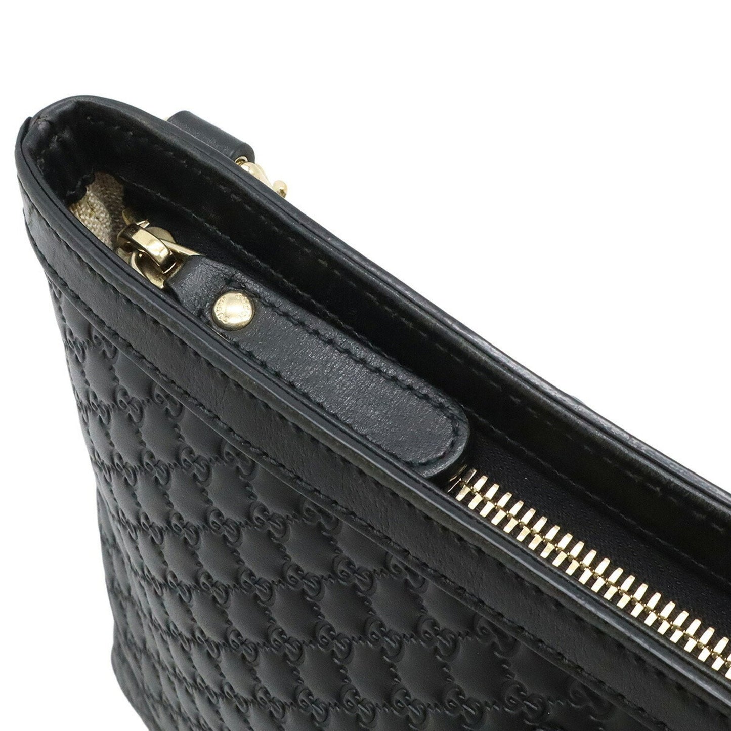 Gucci Black Leather Shoulder Bag ( )