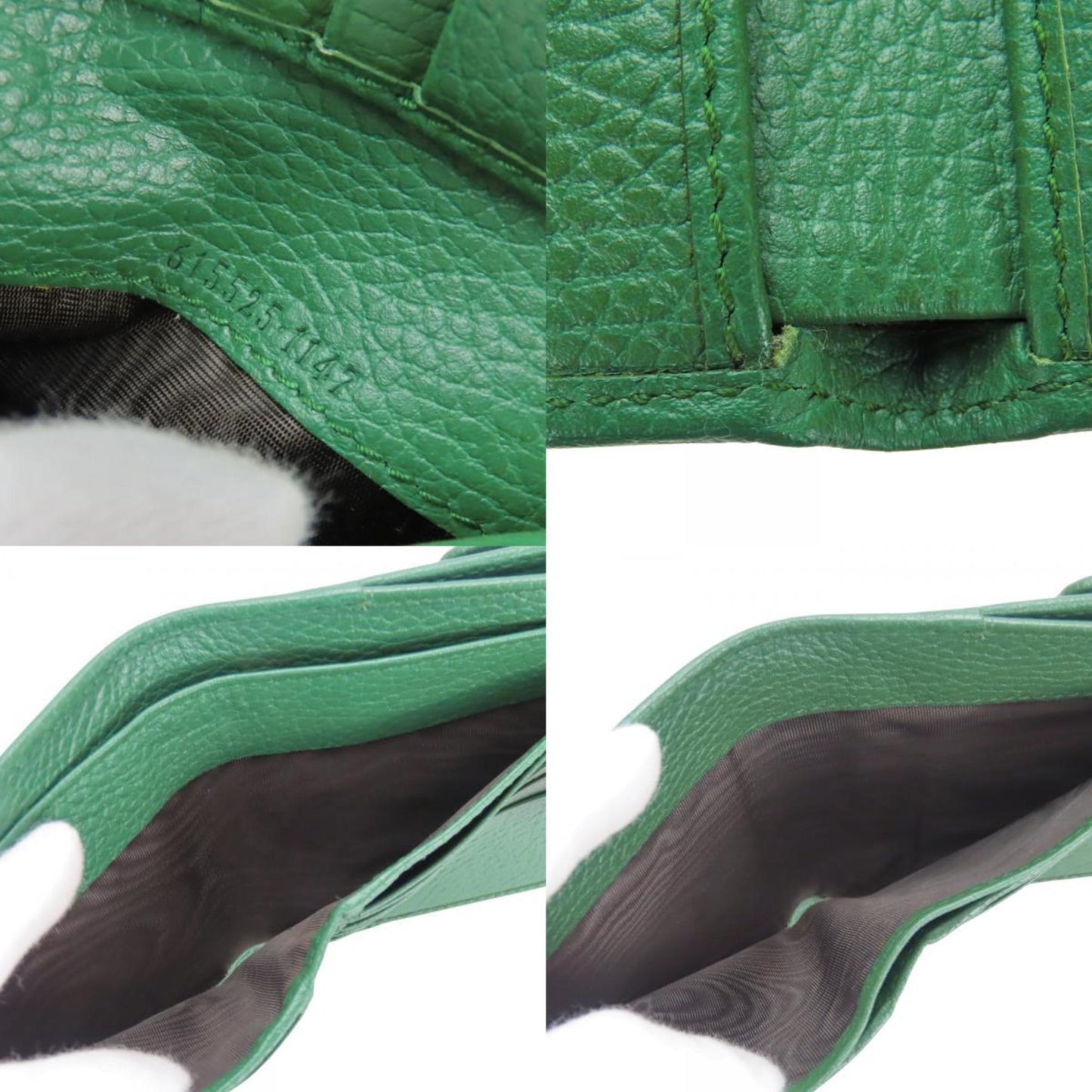 Gucci Green Leather Wallet (Bi-Fold) ( )