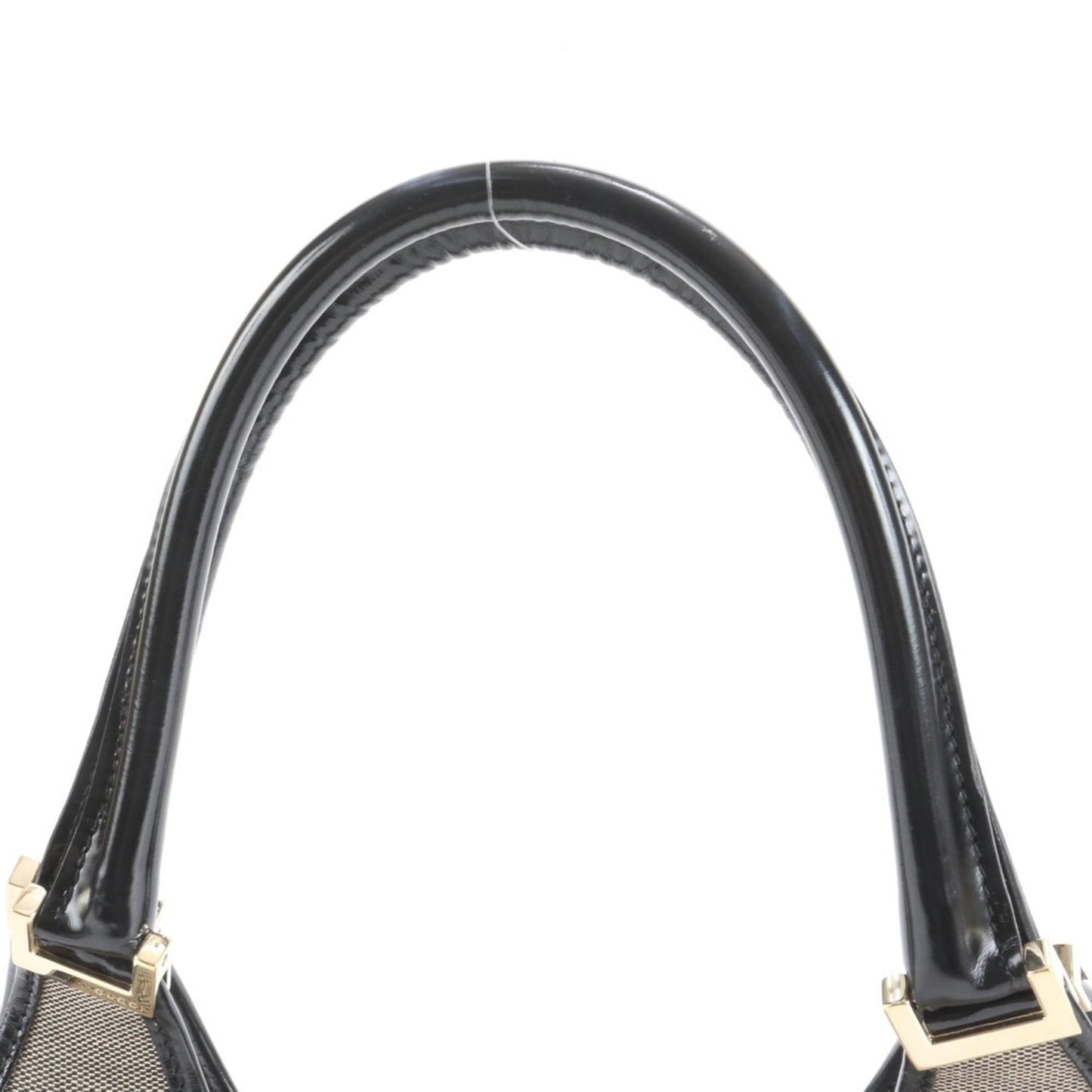 Gucci Beige Leather Canvas Handbag ( )