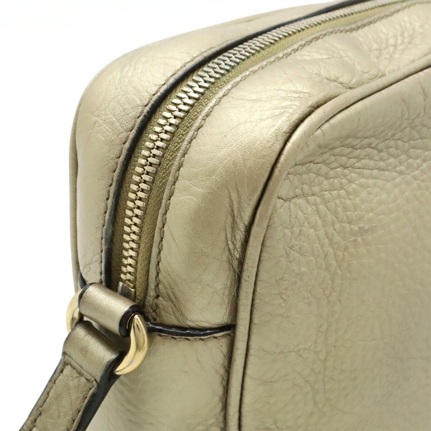 Gucci Gold Leather Pochette Shoulder Bag ( )