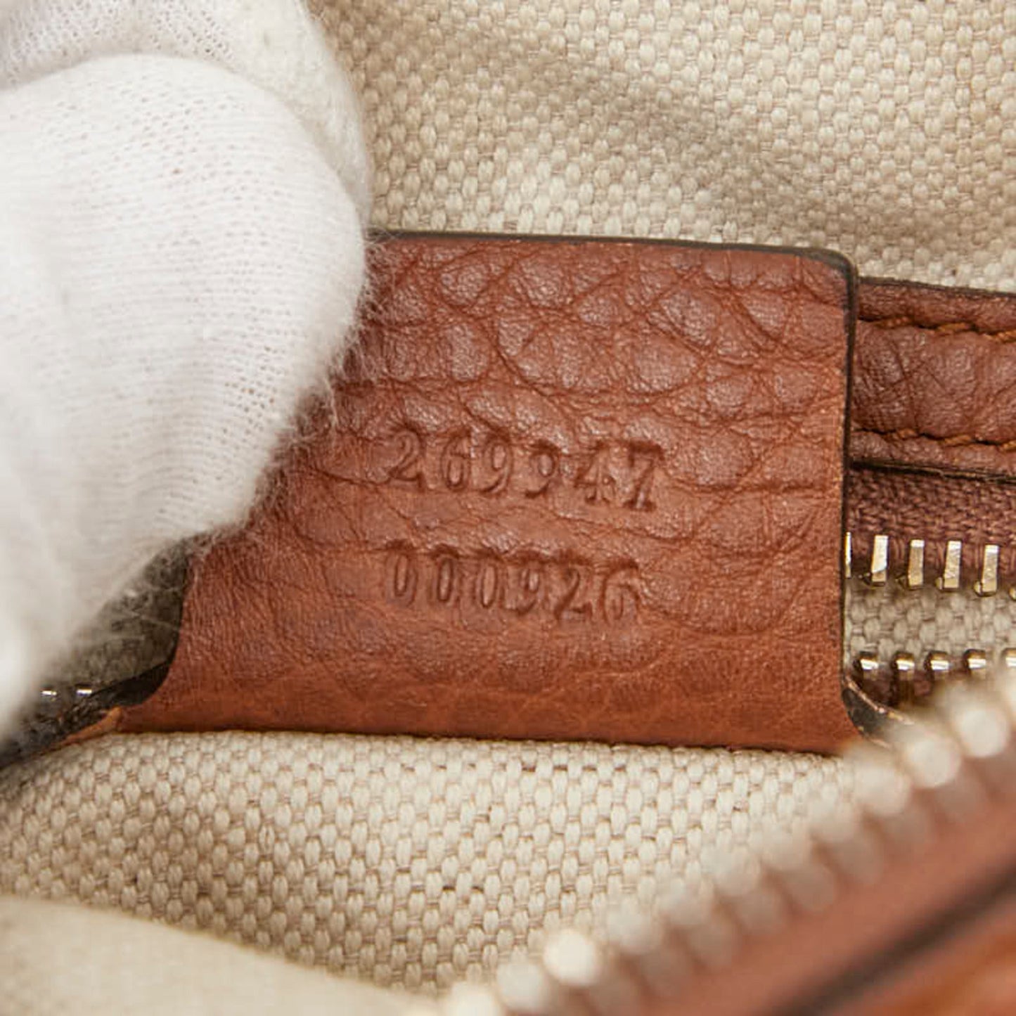 Gucci Brown Leather Shoulder Bag ( )
