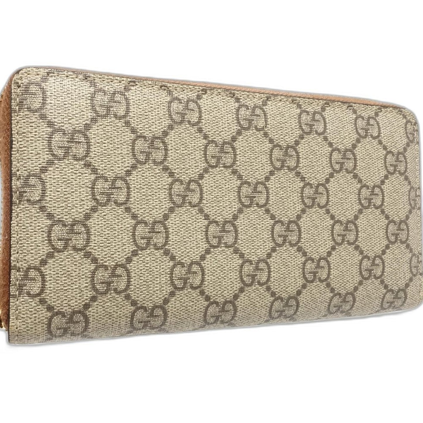 Gucci Beige Gg Supreme Long Wallet (Bi-Fold) ( )