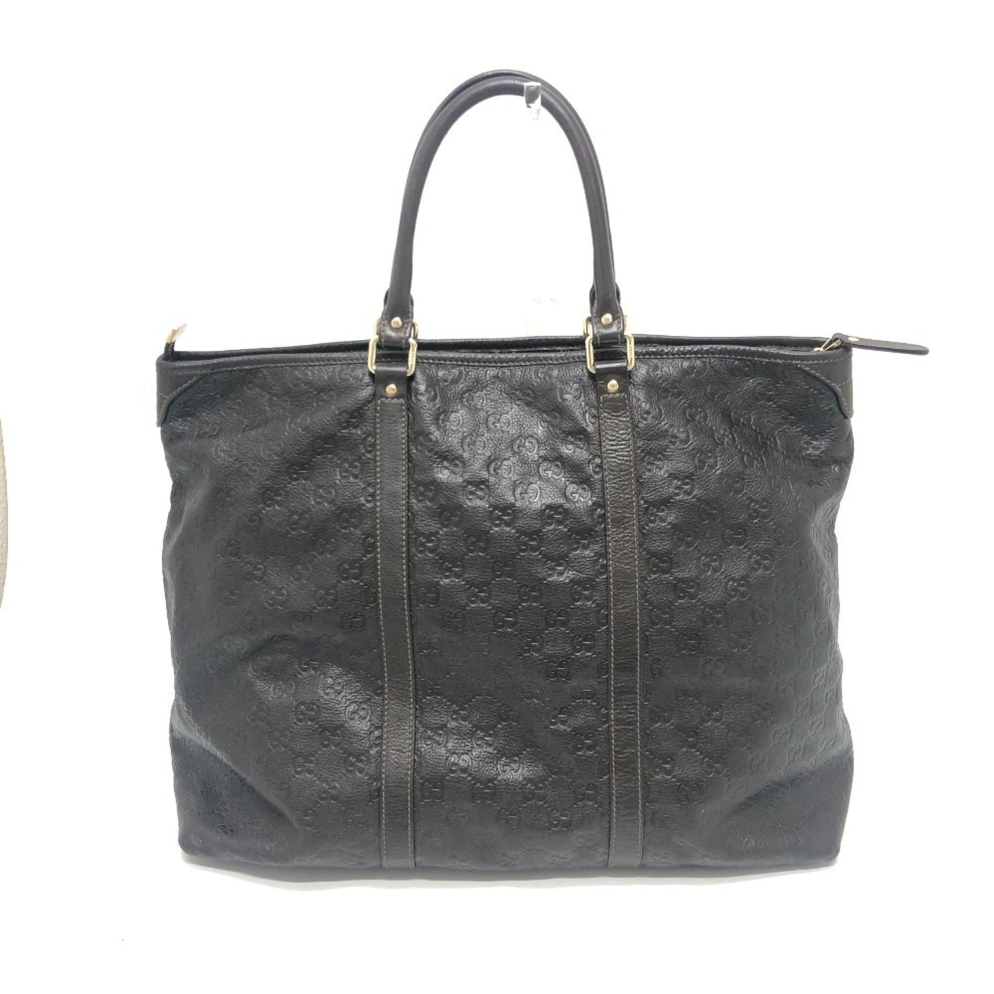 Gucci Brown Leather Handbag Tote Bag ( )