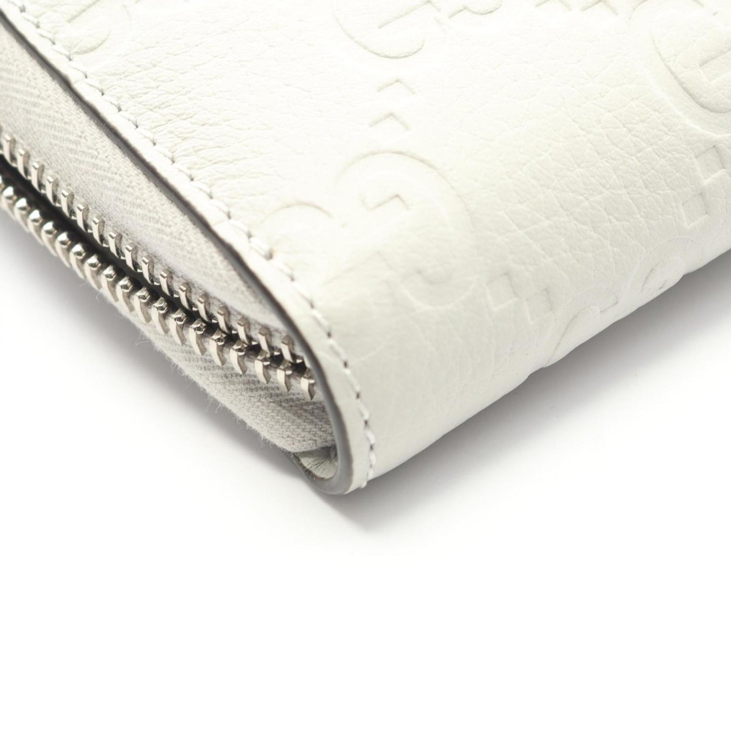 Gucci Gray Leather Long Wallet (Bi-Fold) ( )