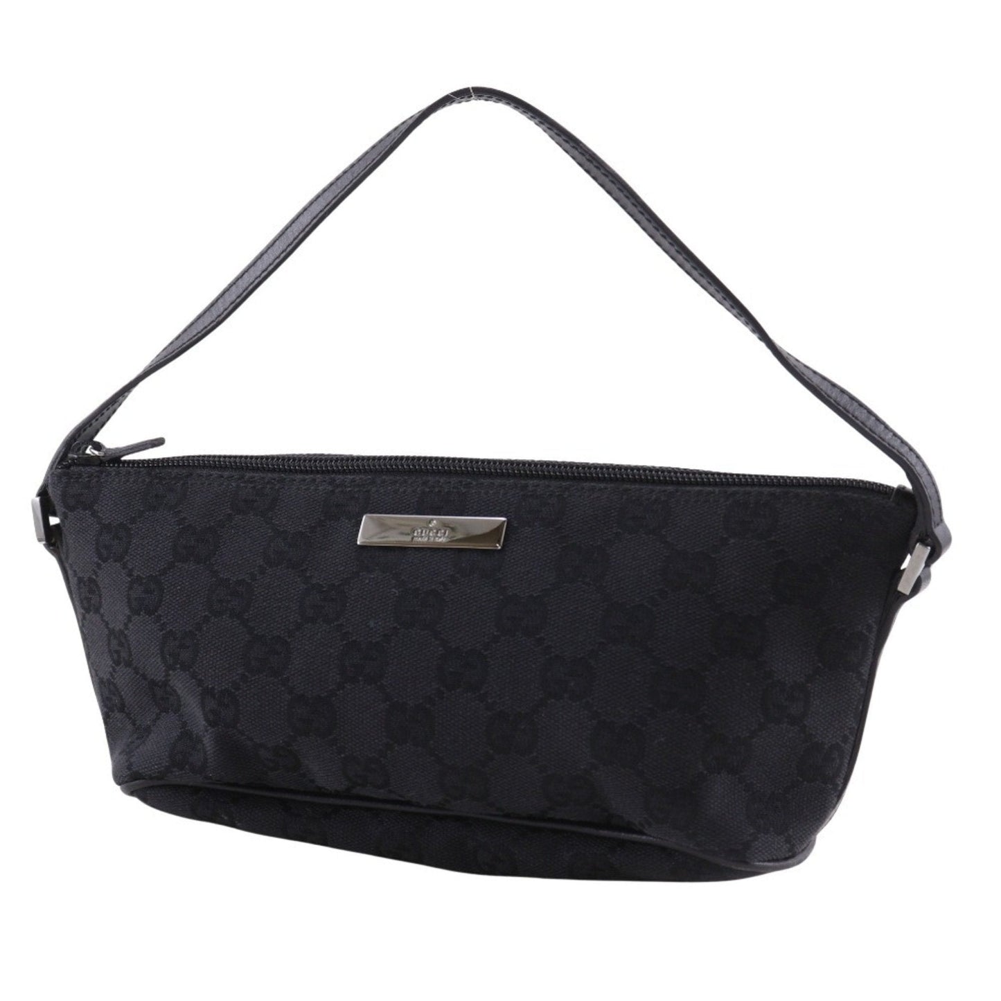 Gucci Black Gg Canvas Handbag ( )